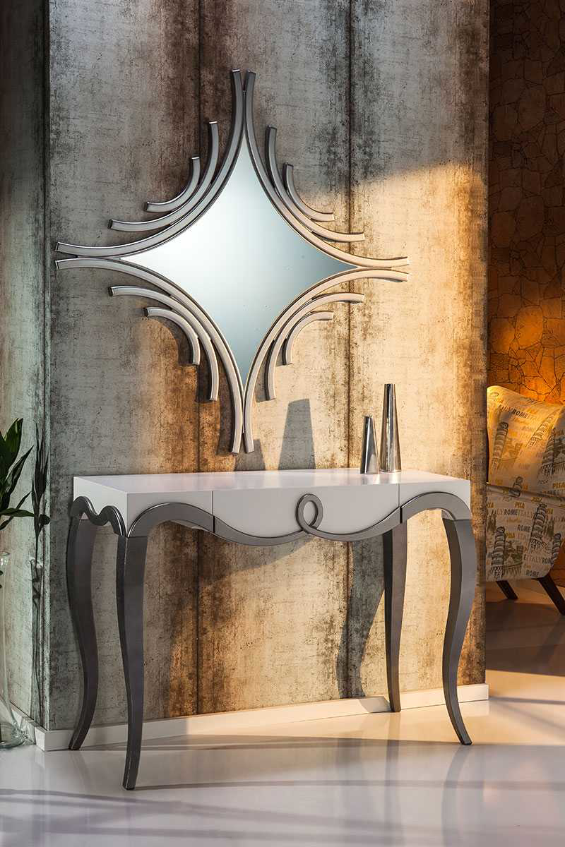 Dresuar 18301 CNC KABARTMA Model Kayın Aslan Ayak Beyaz Lake  Şık