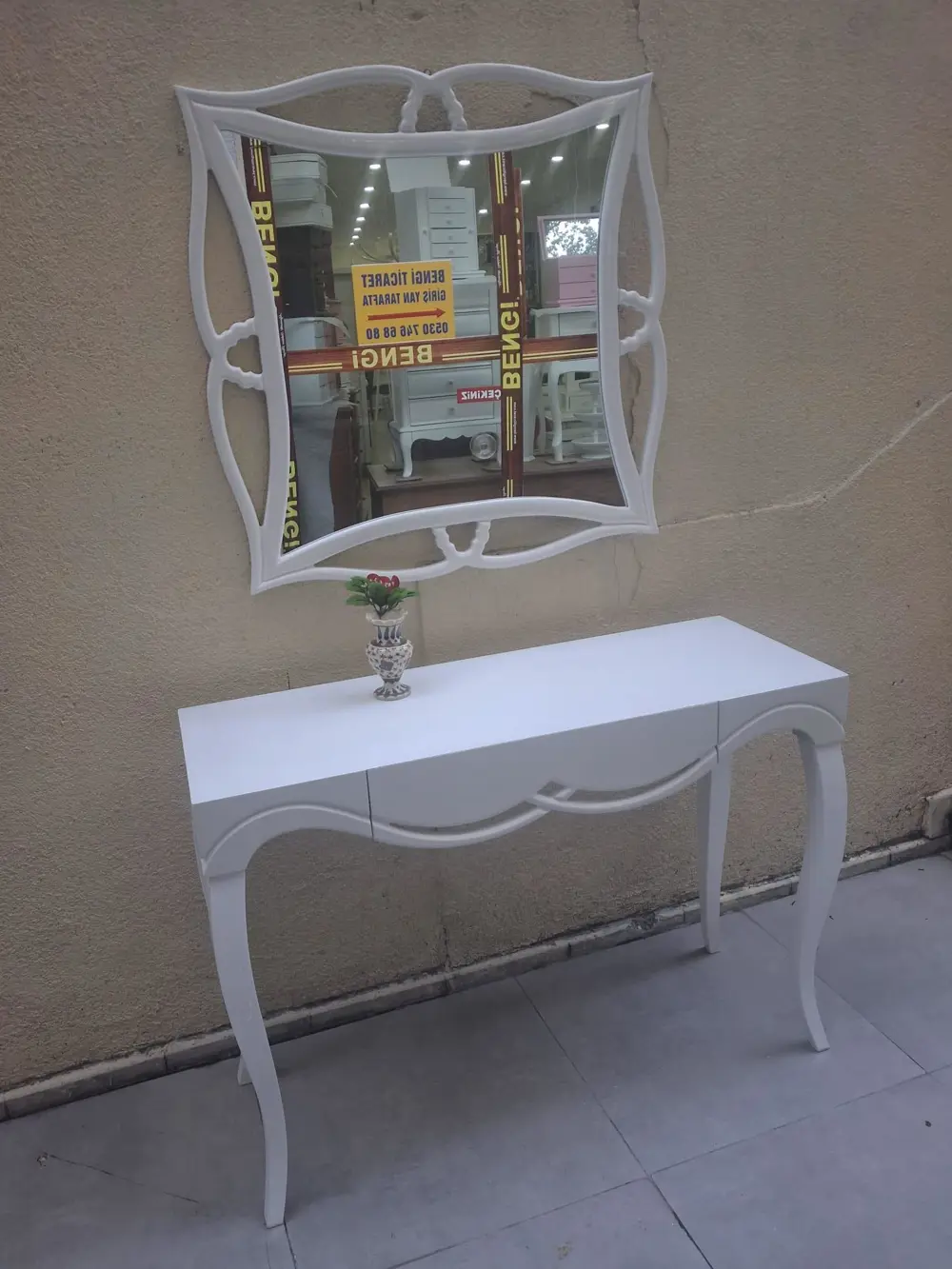 Dresuar 90544CNC Çökertme Model Windows Ayna Lake Beyz Tabla Kayn