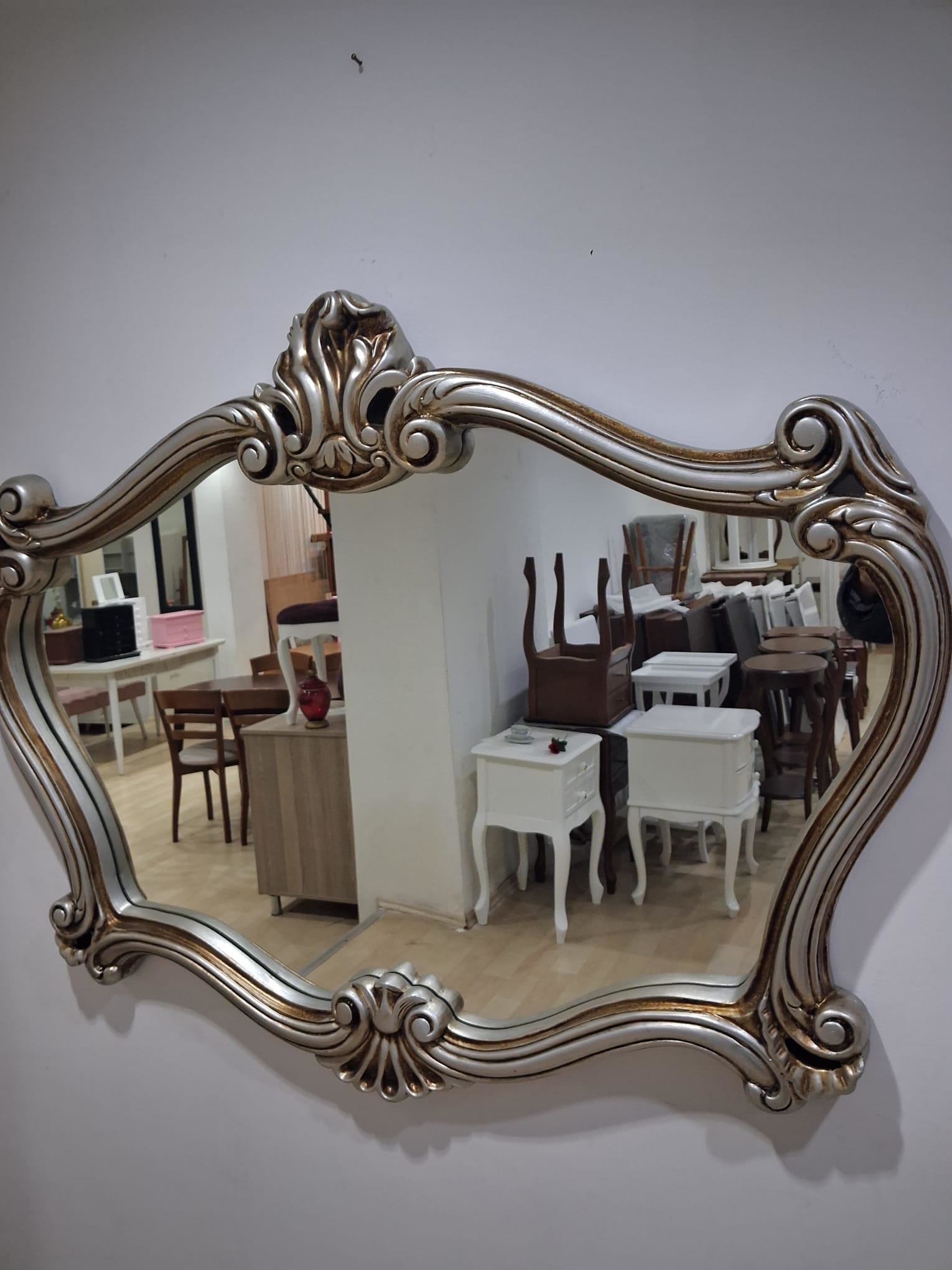 Dresuar Ayna 90617 Polyester Döküm Çöl Gri Renk Flotal Ayna El Ya Dresuar Ayna 90617 Polyester Döküm Çöl Gri Renk Flotal Ayna El Ya