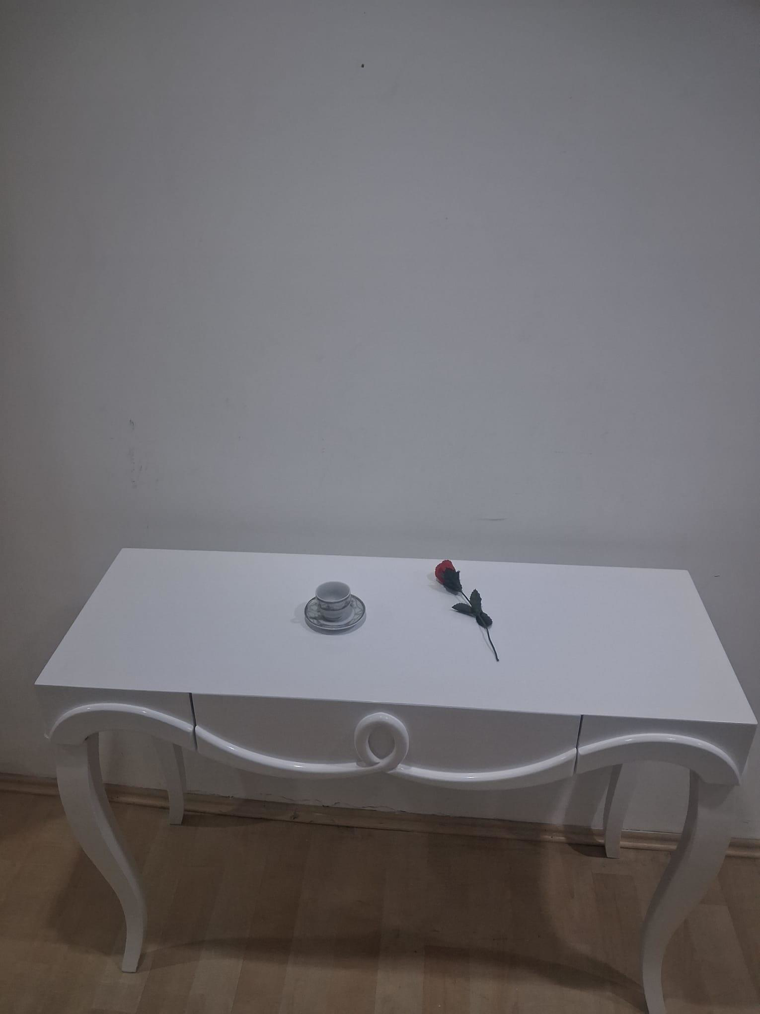 Dresuar Cnc Kabartma 90680 Model Kayın Ağacı Aslan Lükens Ayak Pa