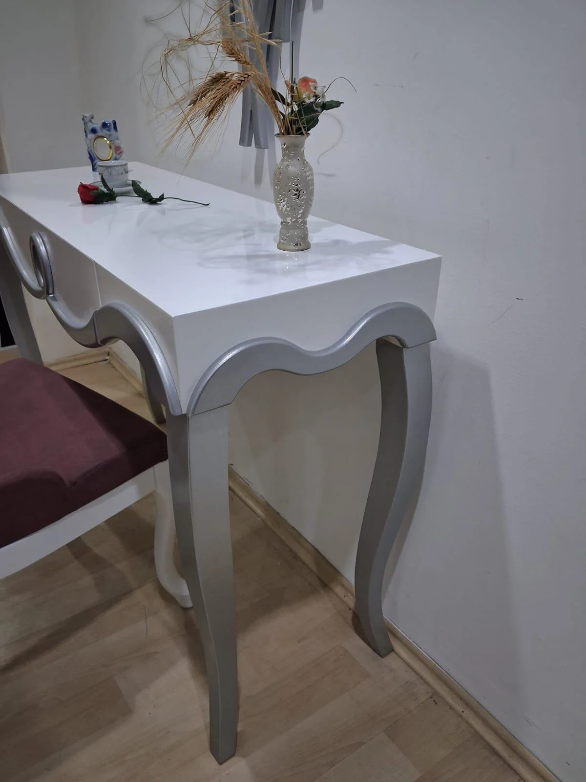 Dresuar Cnc Kabartma 90664 Model Aynalı Gökyüzü Sandalye Ayak Par