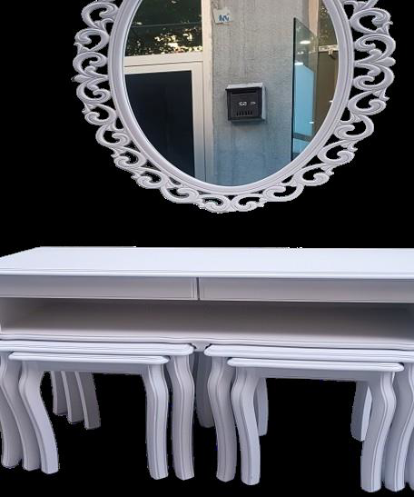 Dresuar ILGZ 90219 Çift Zigon Tk Kayın Aslan Ayak Güneş Ayna Beya