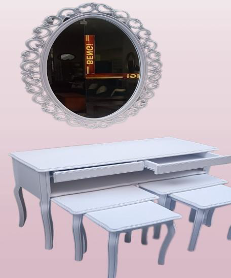 Dresuar ILGZ 90219 Çift Zigon Tk Kayın Aslan Ayak Güneş Ayna Beya