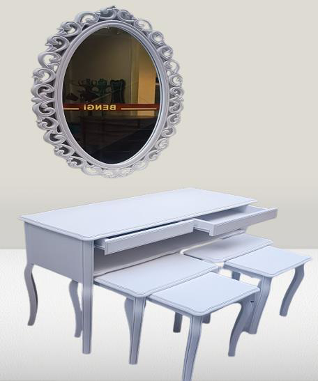 Dresuar ILGZ 90219 Çift Zigon Tk Kayın Aslan Ayak Güneş Ayna Beya