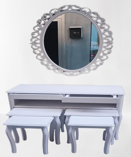 Dresuar ILGZ 90219 Çift Zigon Tk Kayın Aslan Ayak Güneş Ayna Beya