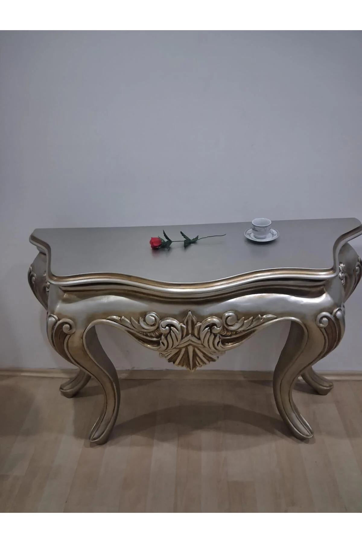 Dresuar Polyester 90618 Döküm Çöl Gri Renk Avangard Aslan Ayak El Yapım Dresuar Polyester 90618 Döküm Çöl Gri Renk Avangard Aslan Ayak El Yapım - Görsel 6