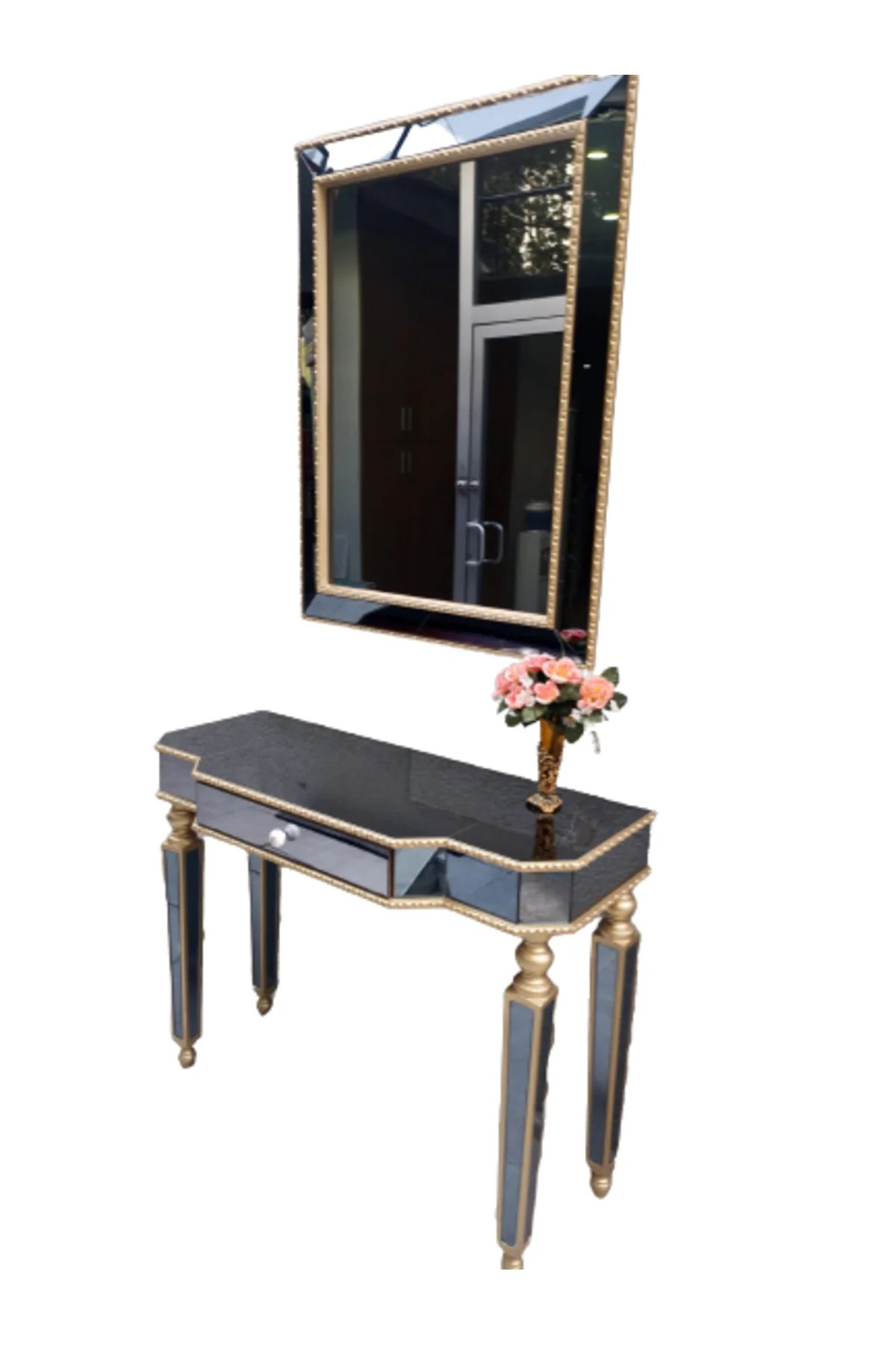 Dresuar ST 18470 HAYAL Model Kayın ayak gold renk füme Ayna kaplama Çekmec Elyapı Dresuar ST 18470 HAYAL Model Kayın ayak gold renk füme Ayna kaplama Çekmec Elyapı - Görsel 2