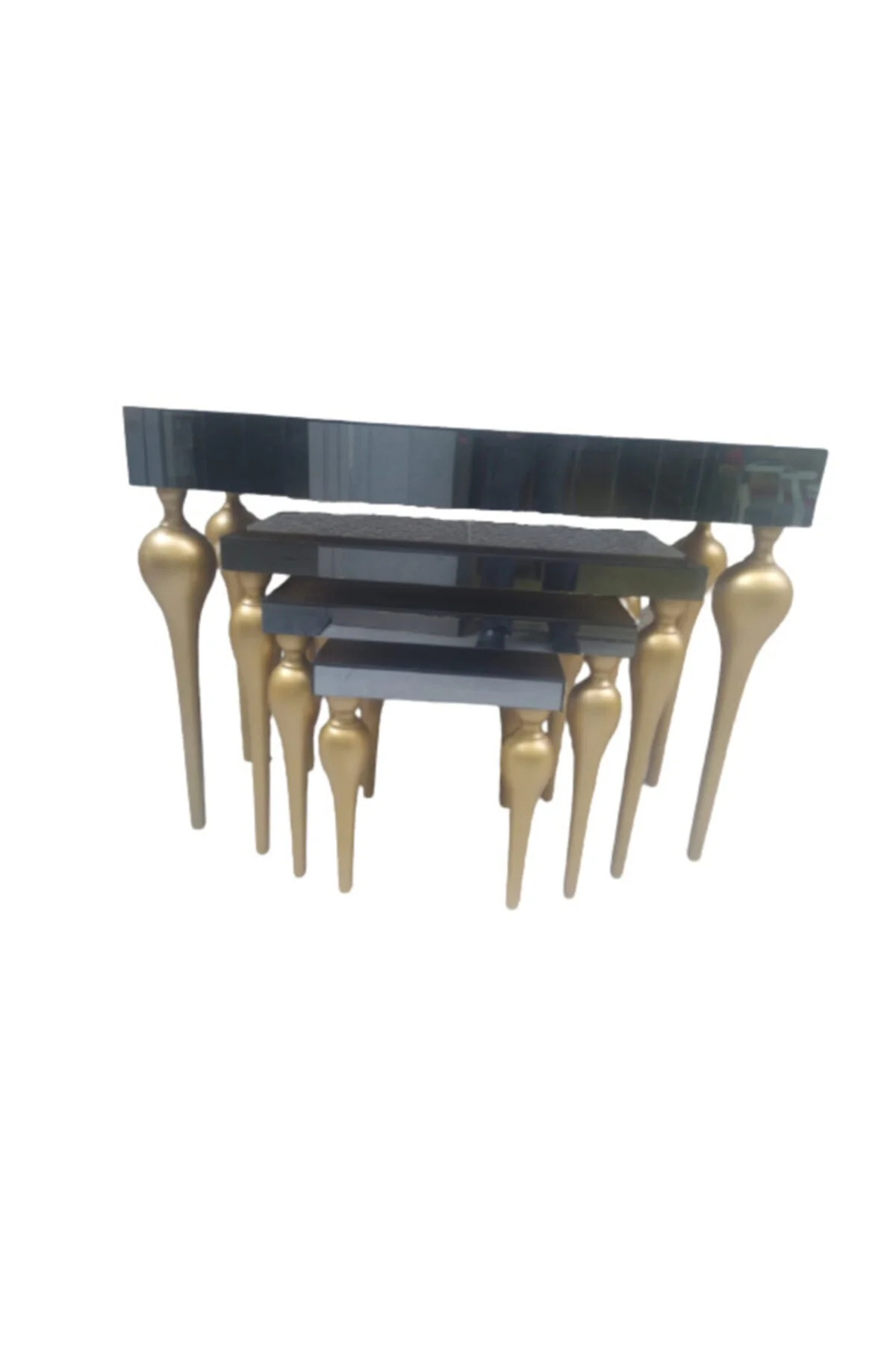 Dresuar-Zigon 18185 TOMBUL ayak Model Kayın Torna MDF Parlk gold Füme cam Kaplama Dresuar-Zigon 18185 TOMBUL ayak Model Kayın Torna MDF Parlk gold Füme cam Kaplama - Görsel 4