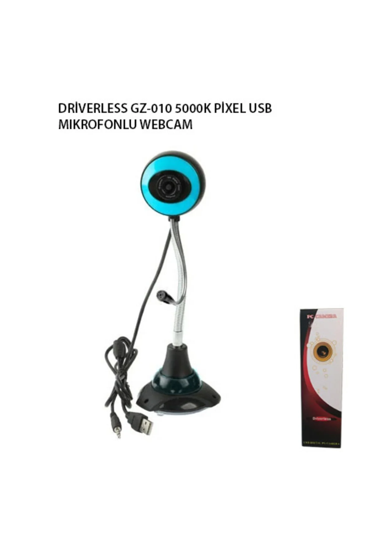 DRİVERLESS GZ-010 5000K PİXEL USB MIKROFONLU WEBCAM