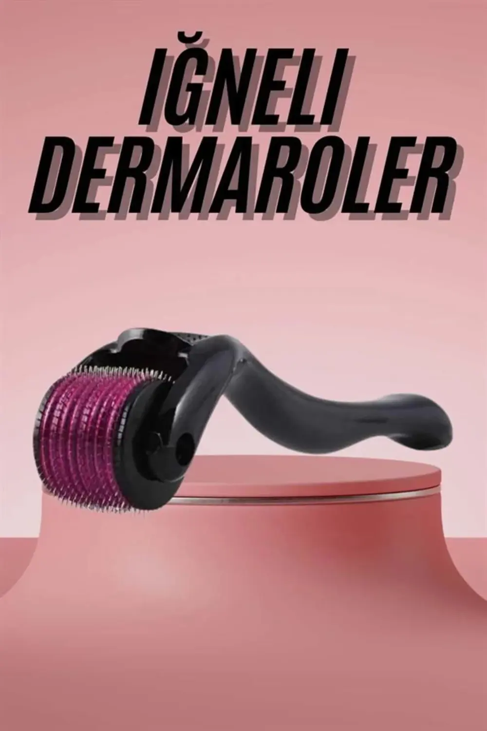 DRNDS Derma Roller Titanyum Uçlu 540 İğneli 1 Mm Saç Ve Cilt Bakı