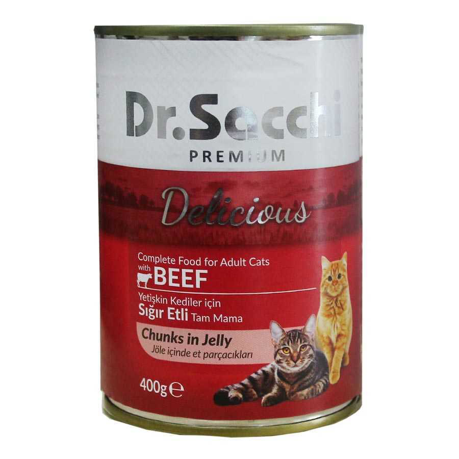Dr. Sacchi Dr.Sacchi Konserve Sığır Etli Kedi Konservesi 400Gr