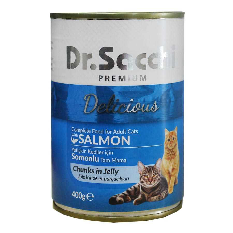 Dr.Sacchi Somonlu Kedi Konservesi 400gr