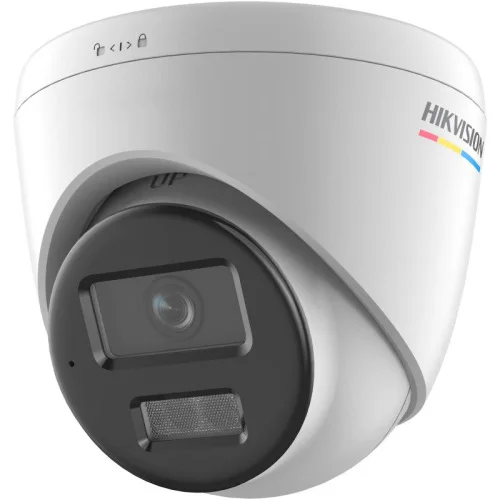 DS-2CD1347G2H-LUF, 4Mpix, 2,8mm Lens, H265+, 30Mt Gece Görüşü, Dahili Mikrofon, Color Vu Lite, Full Time Color, Dome IP Kamera