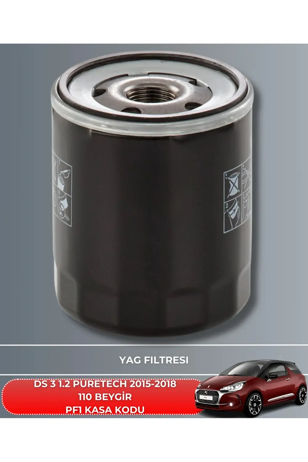 DS 3 1.2 PURETECH 2015-2016-2017-2018 110 BEYGİR BAKIM SETİ