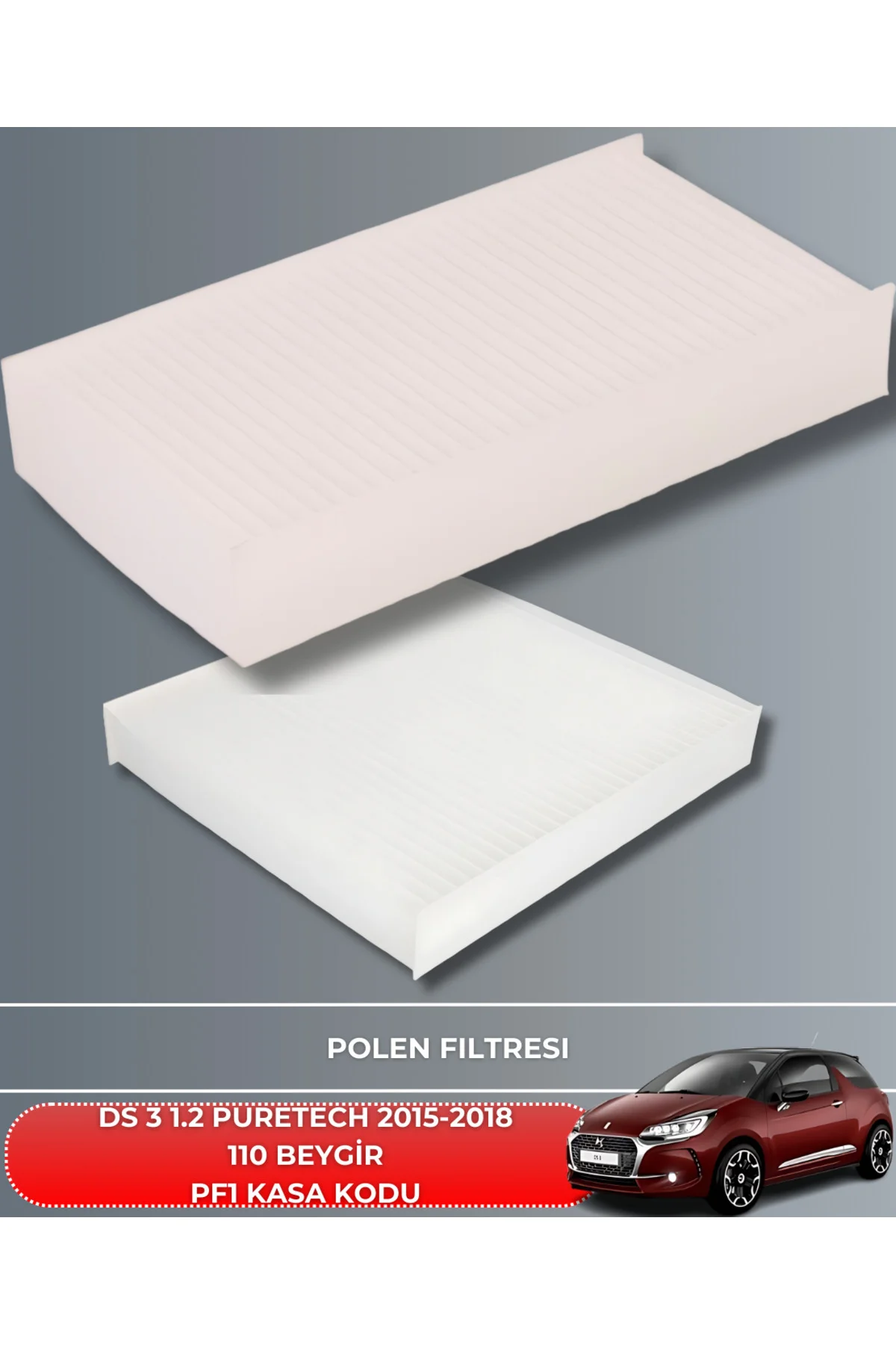 DS 3 1.2 PURETECH 2015-2018 110 BEYGİR HAVA YAĞ POLEN FİLTRE SETİ