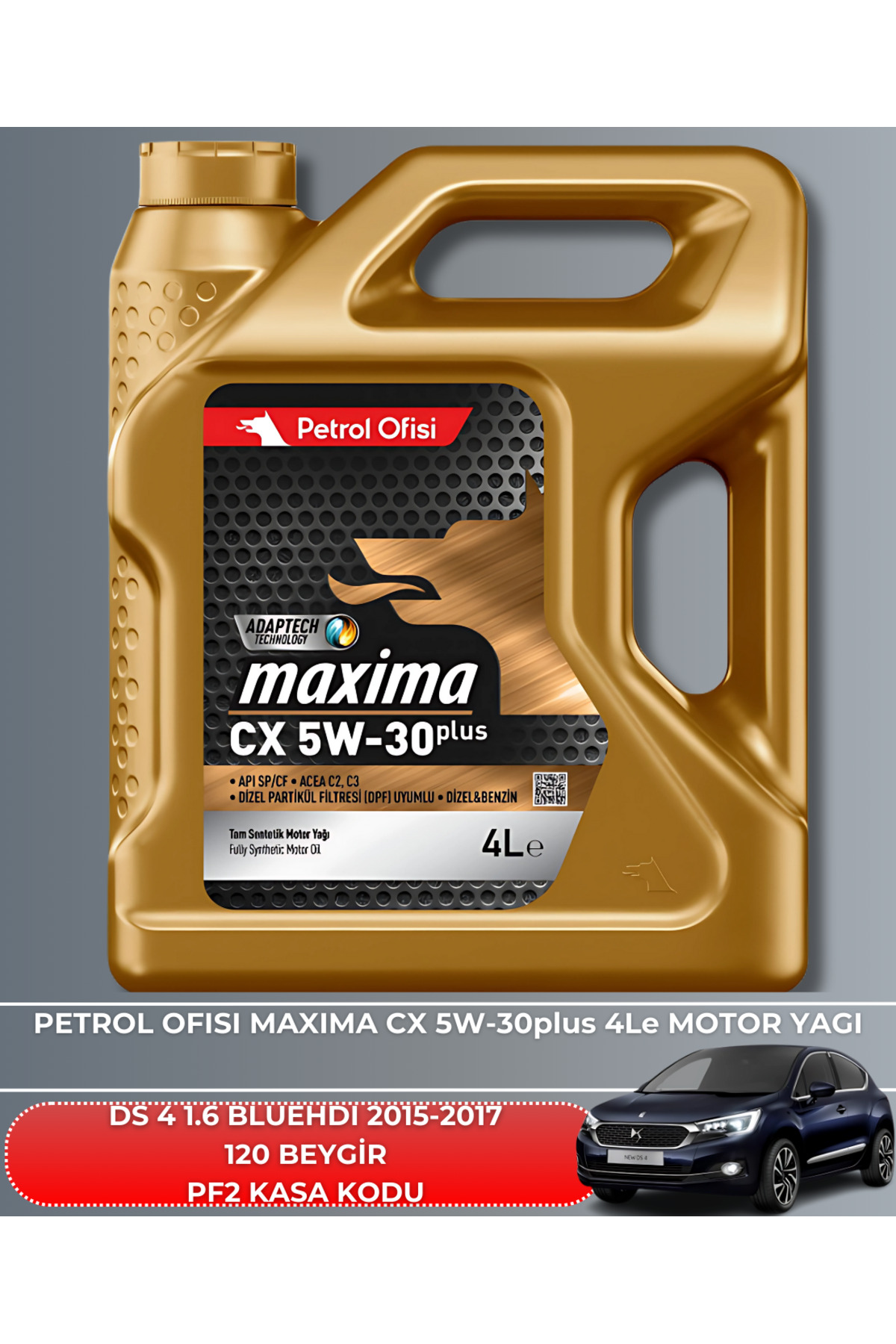 DS 4 1.6 BLUEHDI 2015-2016-2017 120 BEYGİR BAKIM SETİ