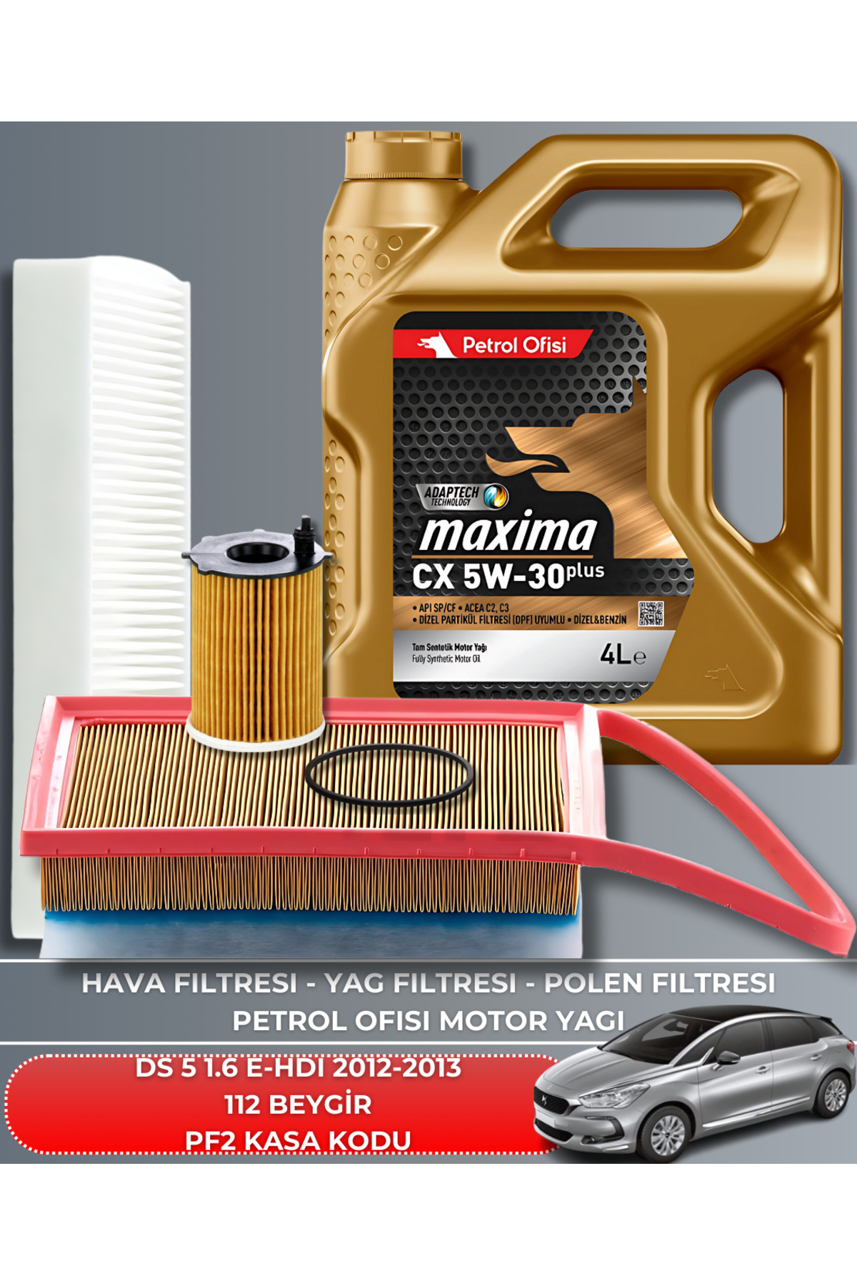 DS 5 1.6 E-HDI 2012-2013 112 BEYGİR BAKIM SETİ