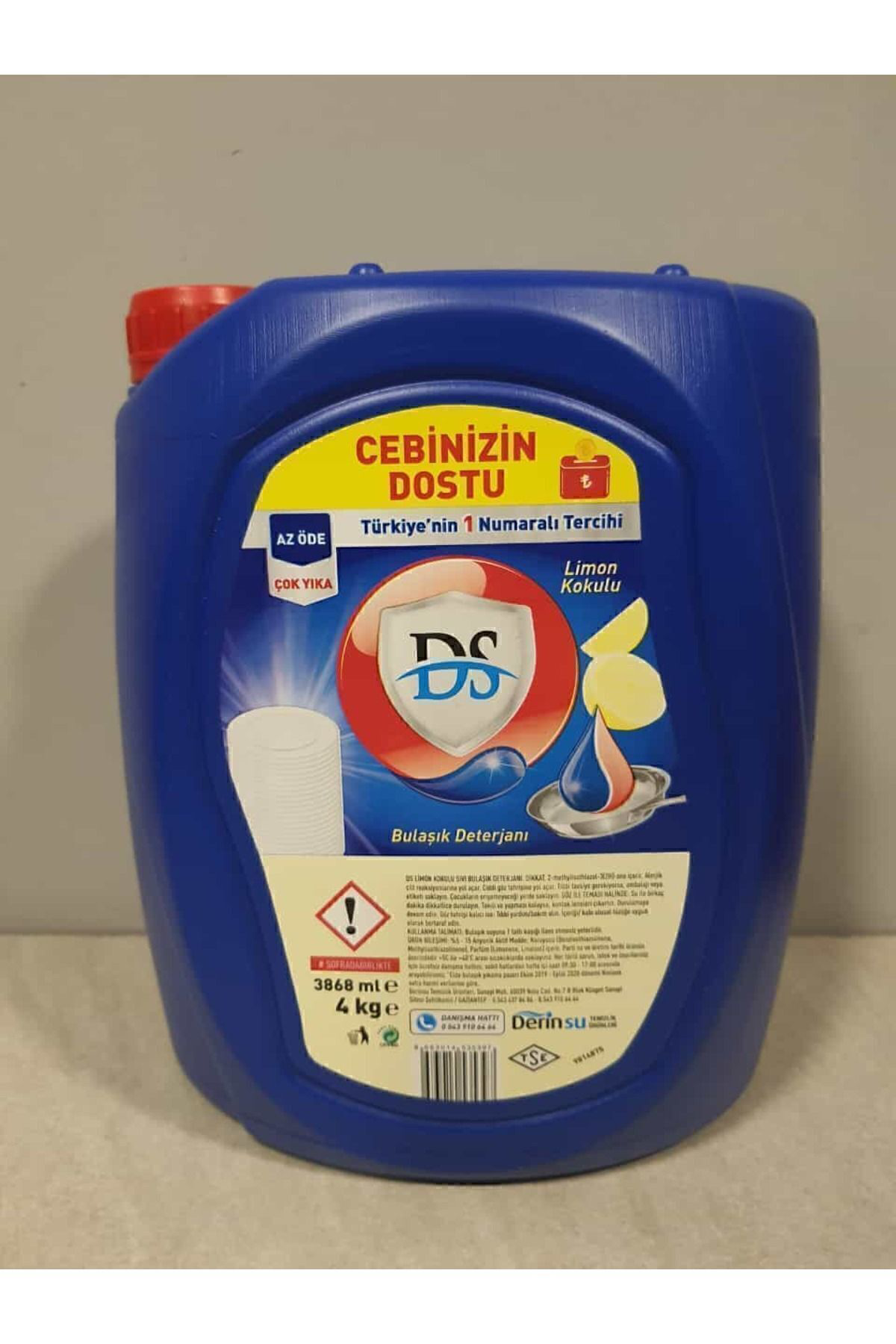 Ds Elde Yıkama Bulaşık Deterjanı Limon 4 Lt