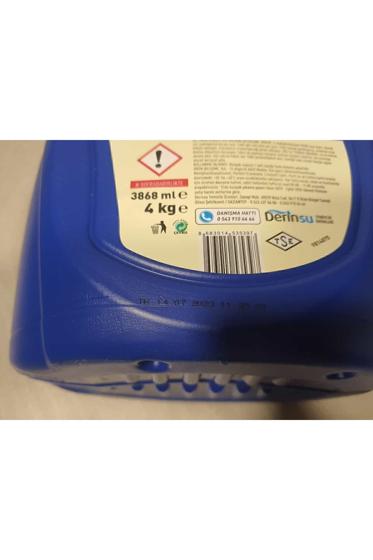 Ds Elde Yıkama Bulaşık Deterjanı Limon 4 Lt