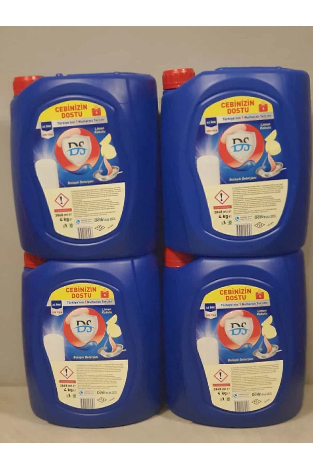 Ds Elde Yıkama Bulaşık Deterjanı Limon 4 Lt Ds Elde Yıkama Bulaşık Deterjanı Limon 4 Lt