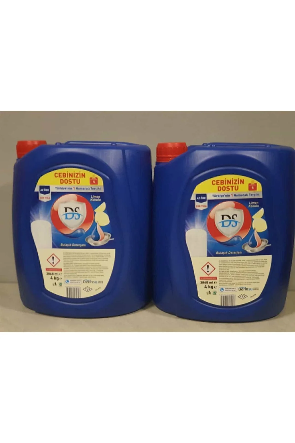 Ds Elde Yıkama Bulaşık Deterjanı Limon 4 Lt Ds Elde Yıkama Bulaşık Deterjanı Limon 4 Lt
