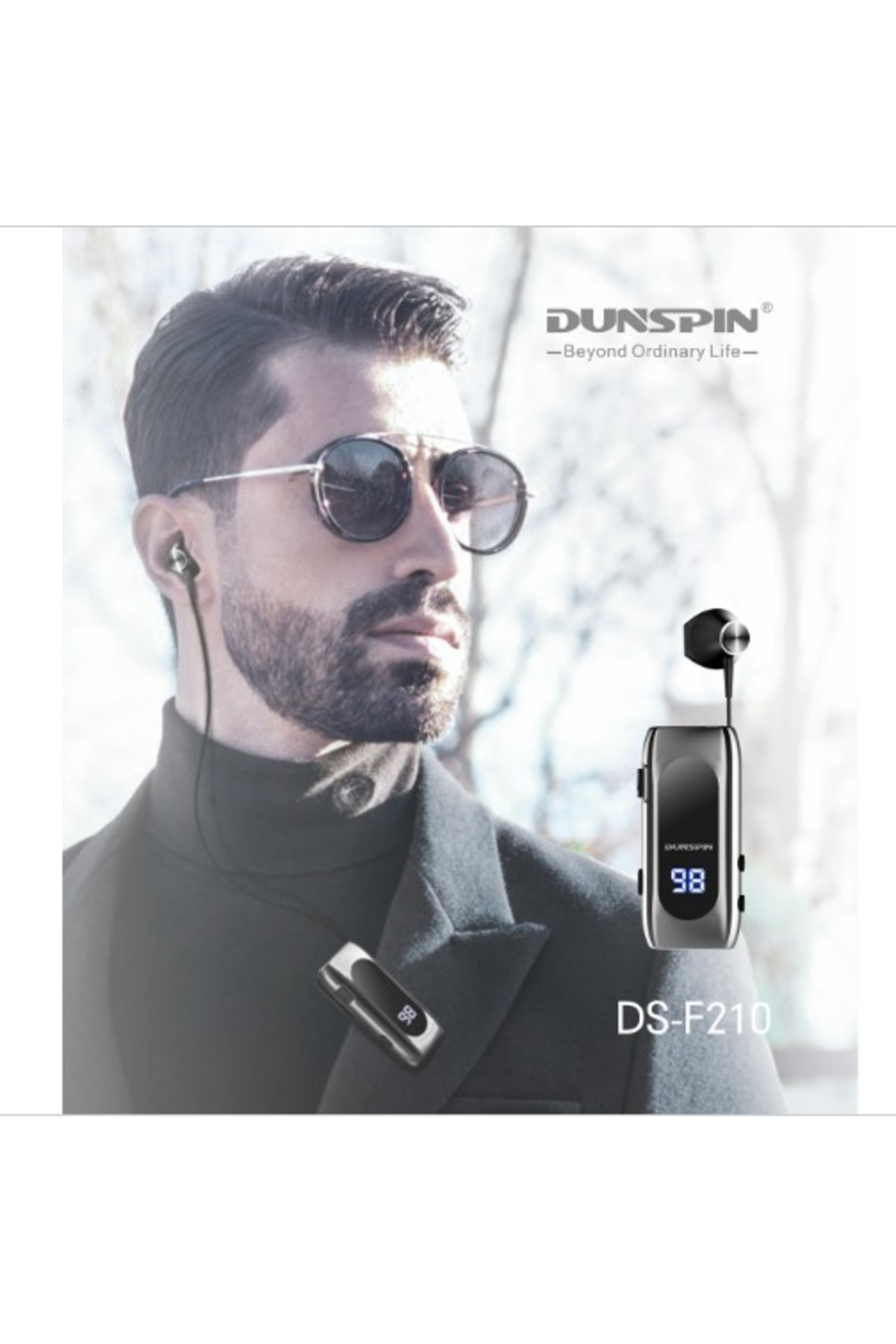 Dunspin Ds-F210 Led Ekranlı Makaralı Bluetooth Kulaklık – 25 Saat Kesinti
