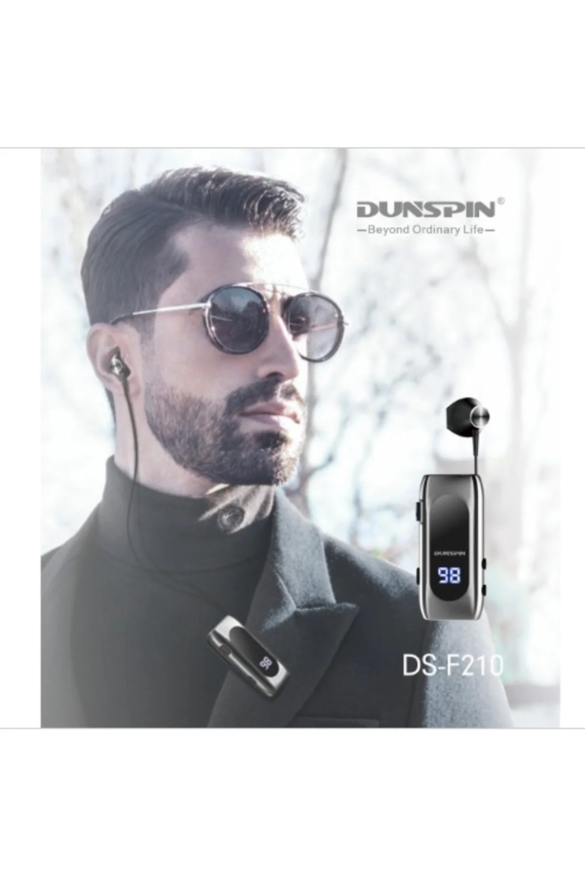 Ds-f210 Led Ekranlı Makaralı Bluetooth Kulaklık – 25 Saat Kesinti