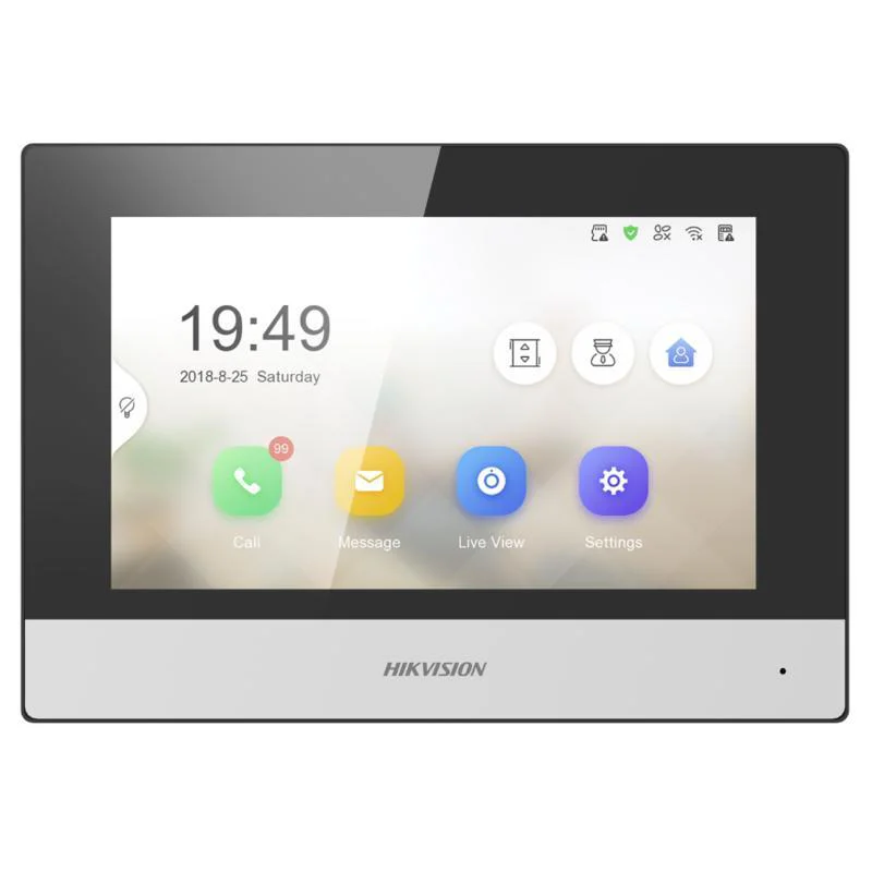 DS-KH6320-WTE1 7 İnç Daire içi İnterkom Cihazı DS-KH6320-WTE1 7 İnç Daire içi İnterkom Cihazı