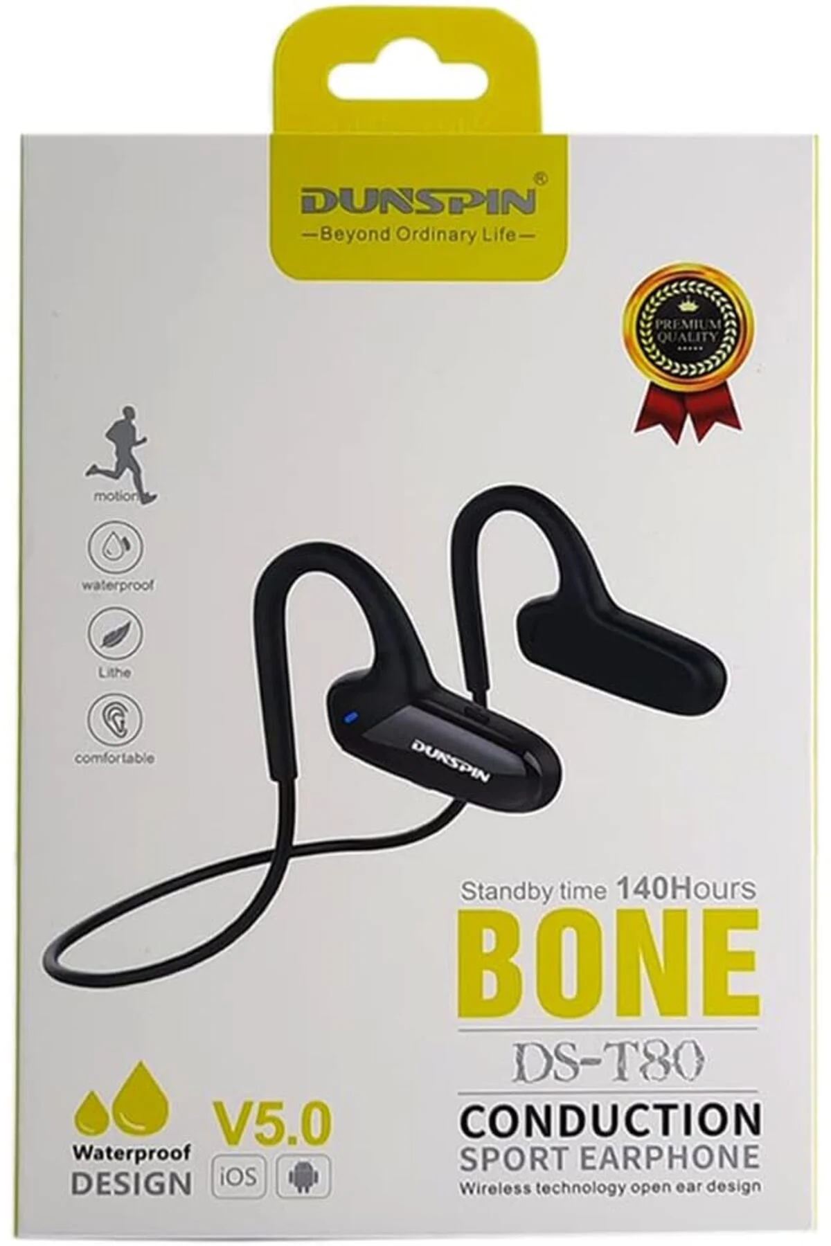 DS-T80 Bluetooth 5.0 Bone Conduction Kemik İletimli Spor Kulaklık Suya Dayanıklı 150mAh 8 Saat Konuşma DS-T80 Bluetooth 5.0 Bone Conduction Kemik İletimli Spor Kulaklık Suya Dayanıklı 150mAh 8 Saat Konuşma