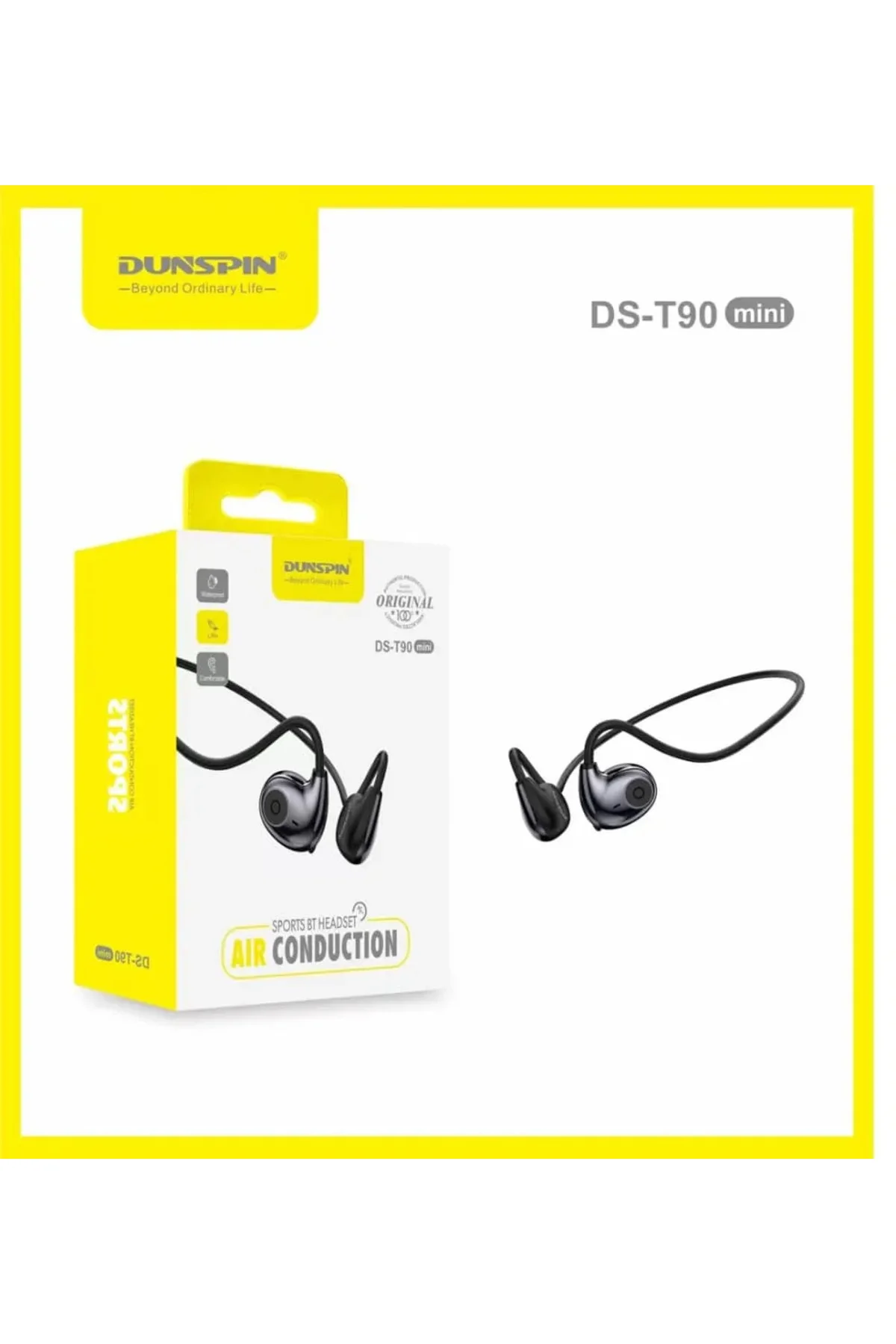 DS-T90 Ense Tipi Bluetooth Kulaklık – Su Geçirmez, Hava İletimli 
