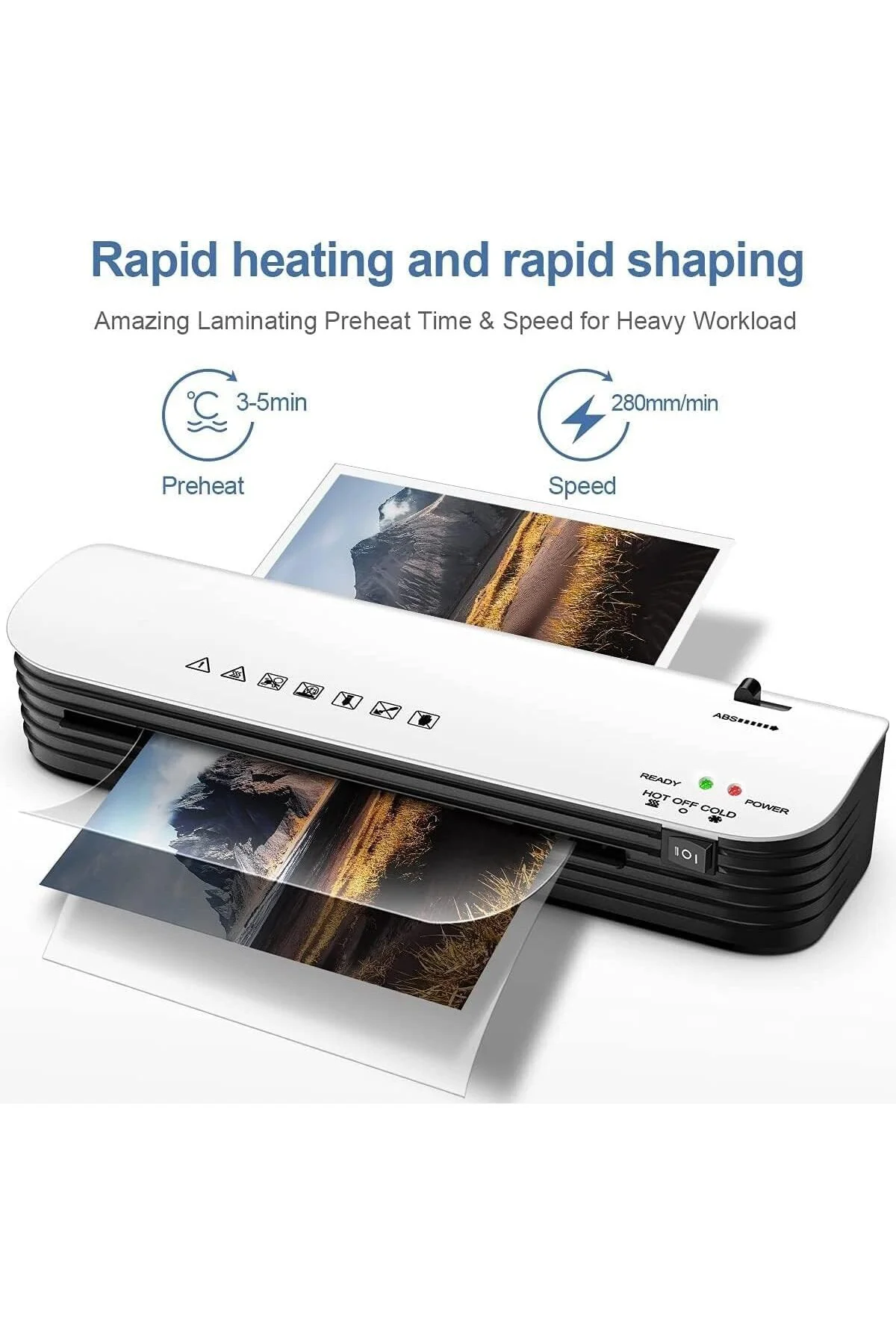 Dsmile SL299 A4 Laminasyon Makinesi Sıcak Soğuk Termal A4 A5 A6