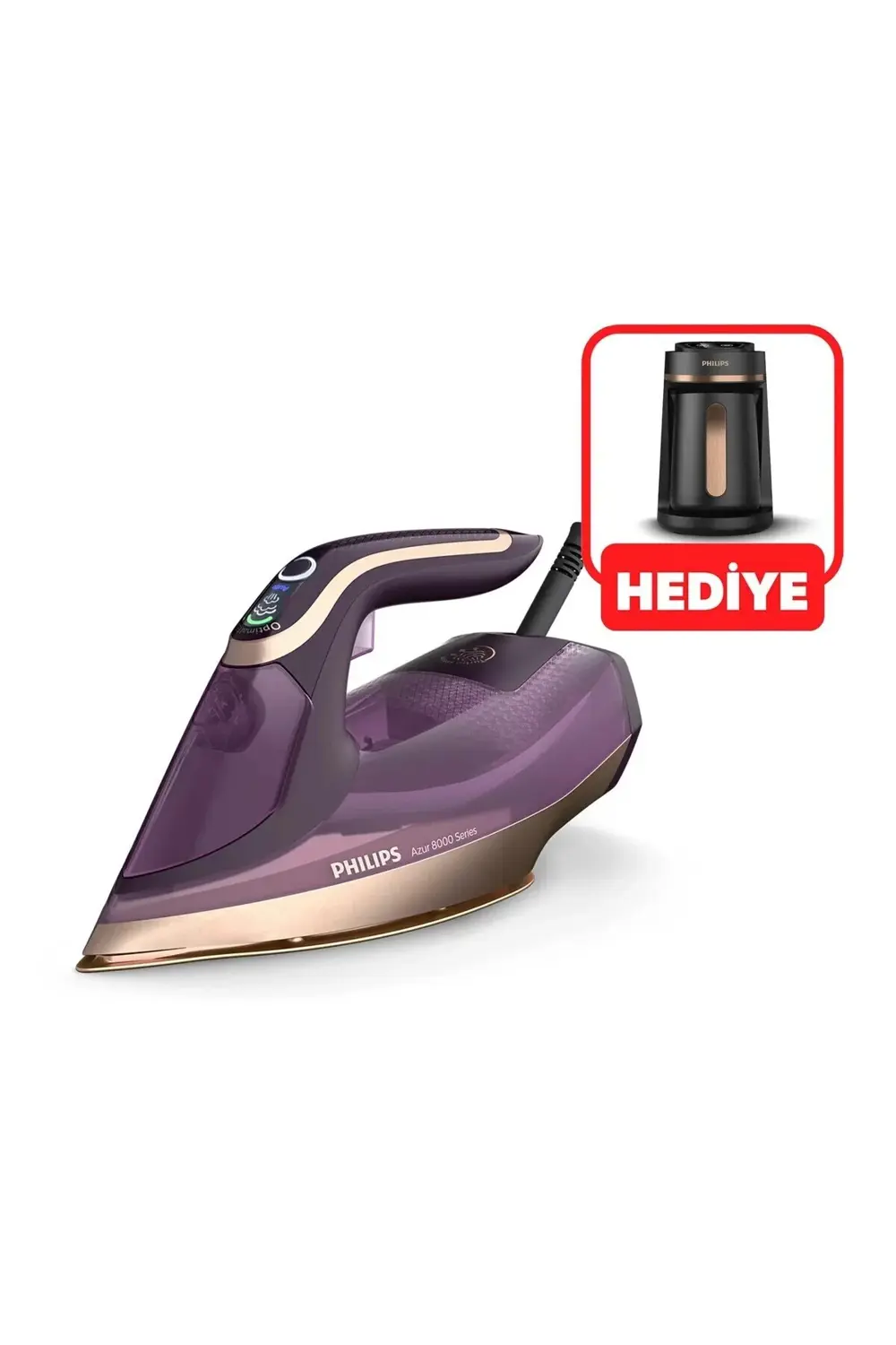 Philips Dst8040/30 Hda150/60 Azur Buharli Ütü Ve Türk Kahve Makinesi