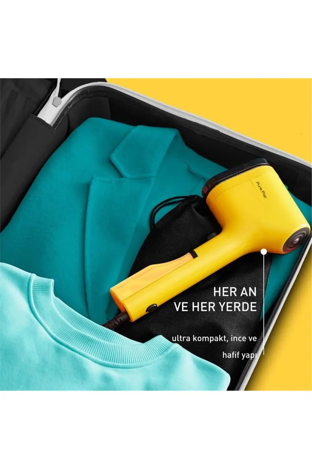 DT2026 Pure Pop Kırışıklık Giderici 1300 Watt Buharlı Düzleştiric