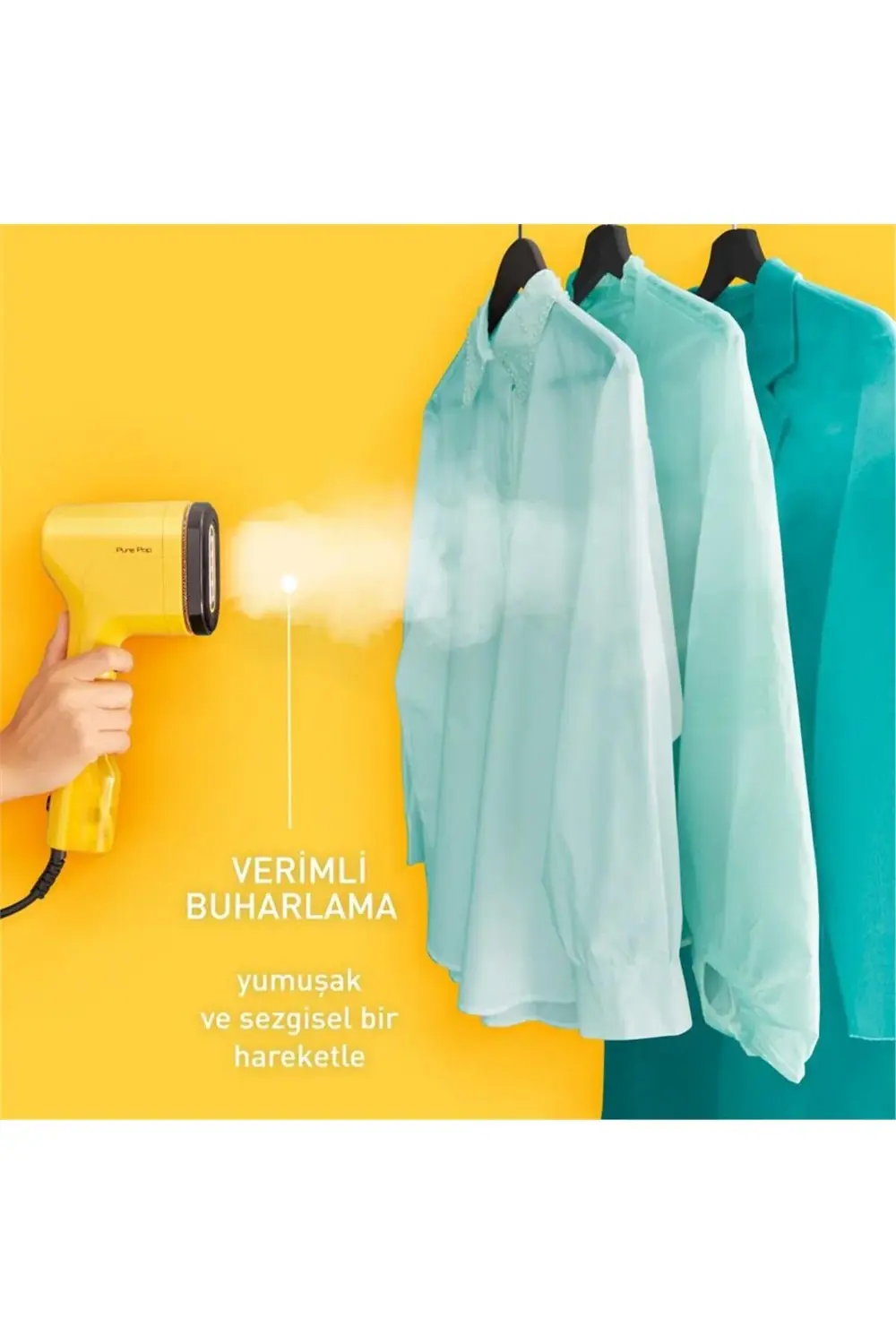 DT2026 Pure Pop Kırışıklık Giderici 1300 Watt Buharlı Düzleştiric