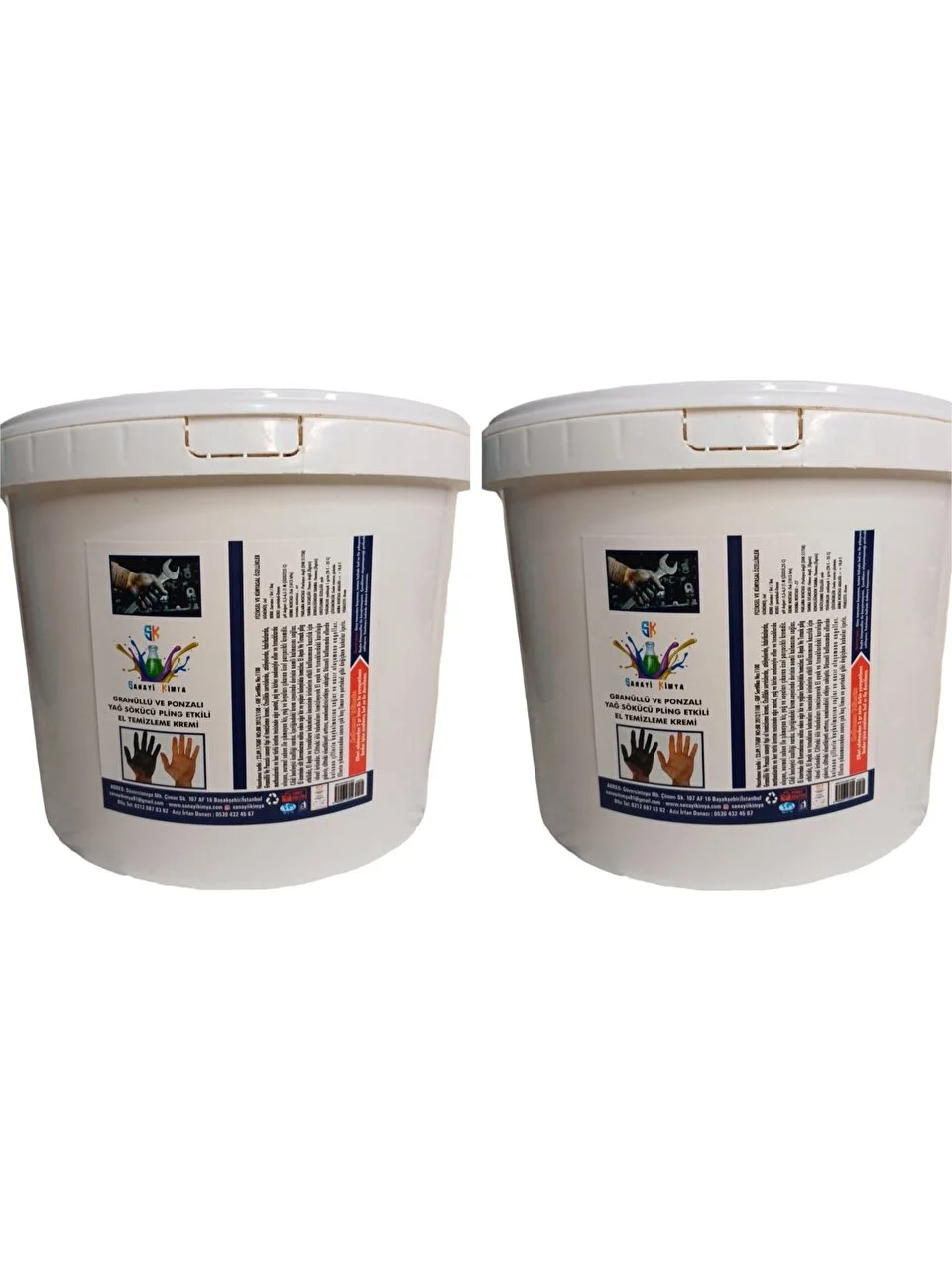 Dtx Kimya  2 Adet Sanayi Tipi Granüllü El Temizleme Sabunu (Kremi) 15 Kg