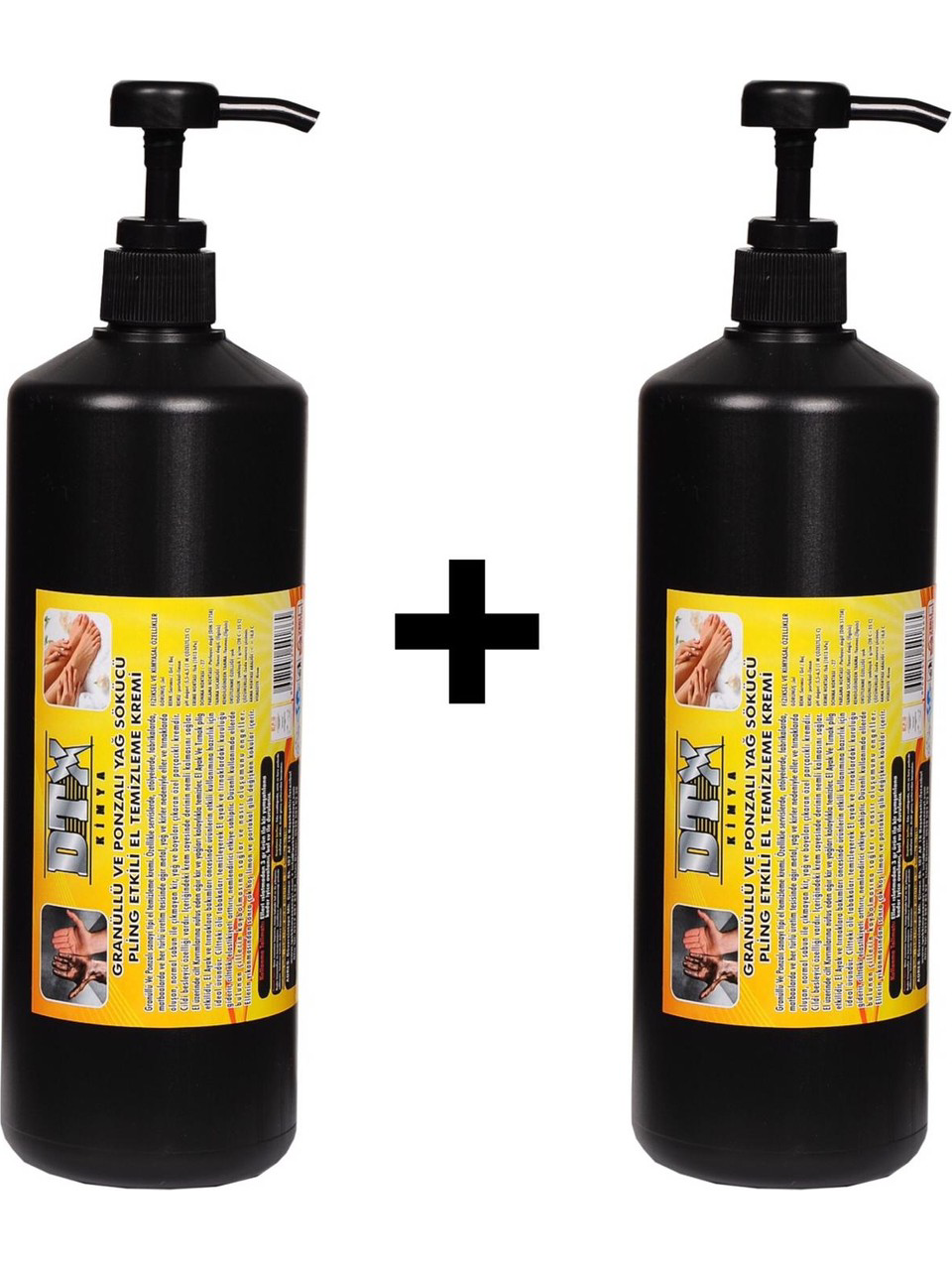 Dtx Kimya  2 Adet Sanayi Tipi Ponza'lı Talaşlı El Temizleme Kremi Sabunu 1 Kg