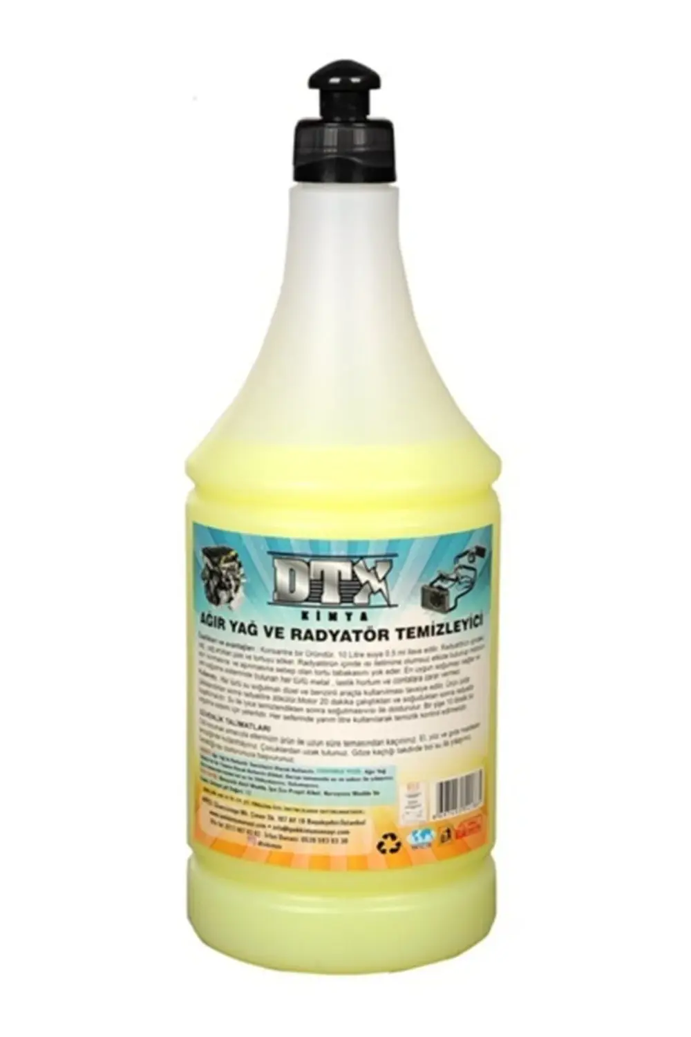 Dtx Kimya Ağır Yağ Sökücü Radyatör Temizleme İlacı 1 Litre