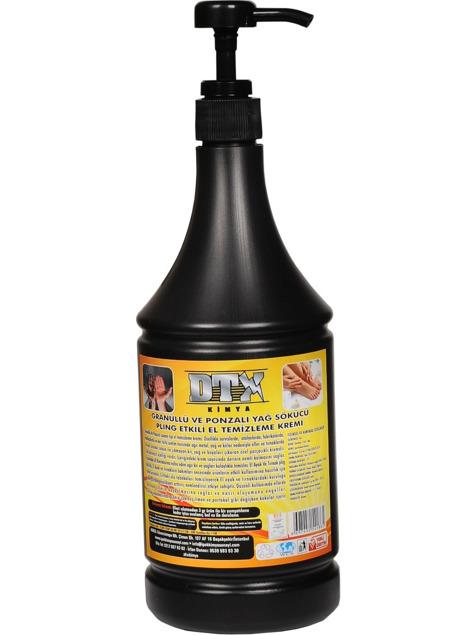 Dtx Kimya  Sanayi Tipi Kumlu El Temizleme Kremi Sabunu 1 Kg