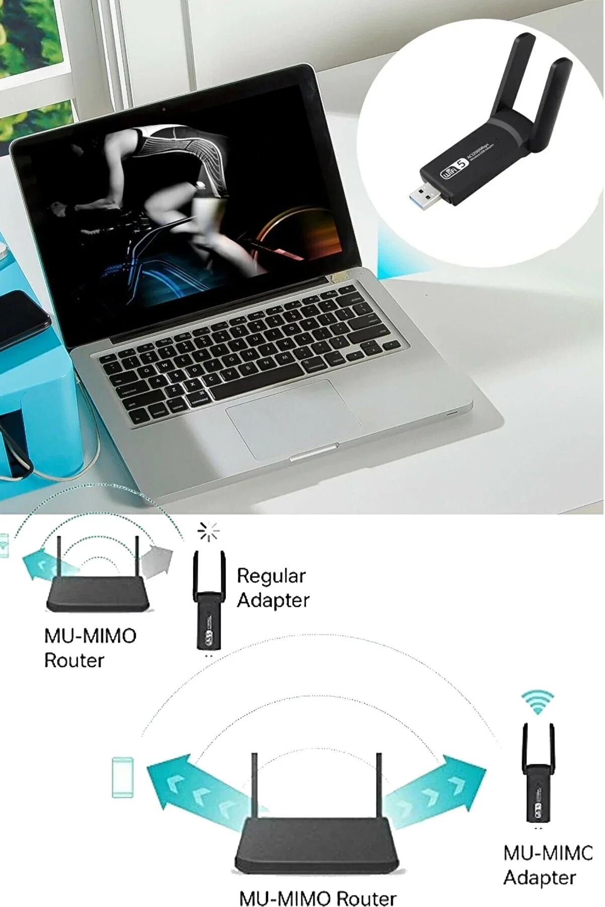 Dual Band Ac1200 Usb 3.0 Adaptör Kablosuz Wifi Yükseltici Fiyatı, Yorumları ve Özellikleri