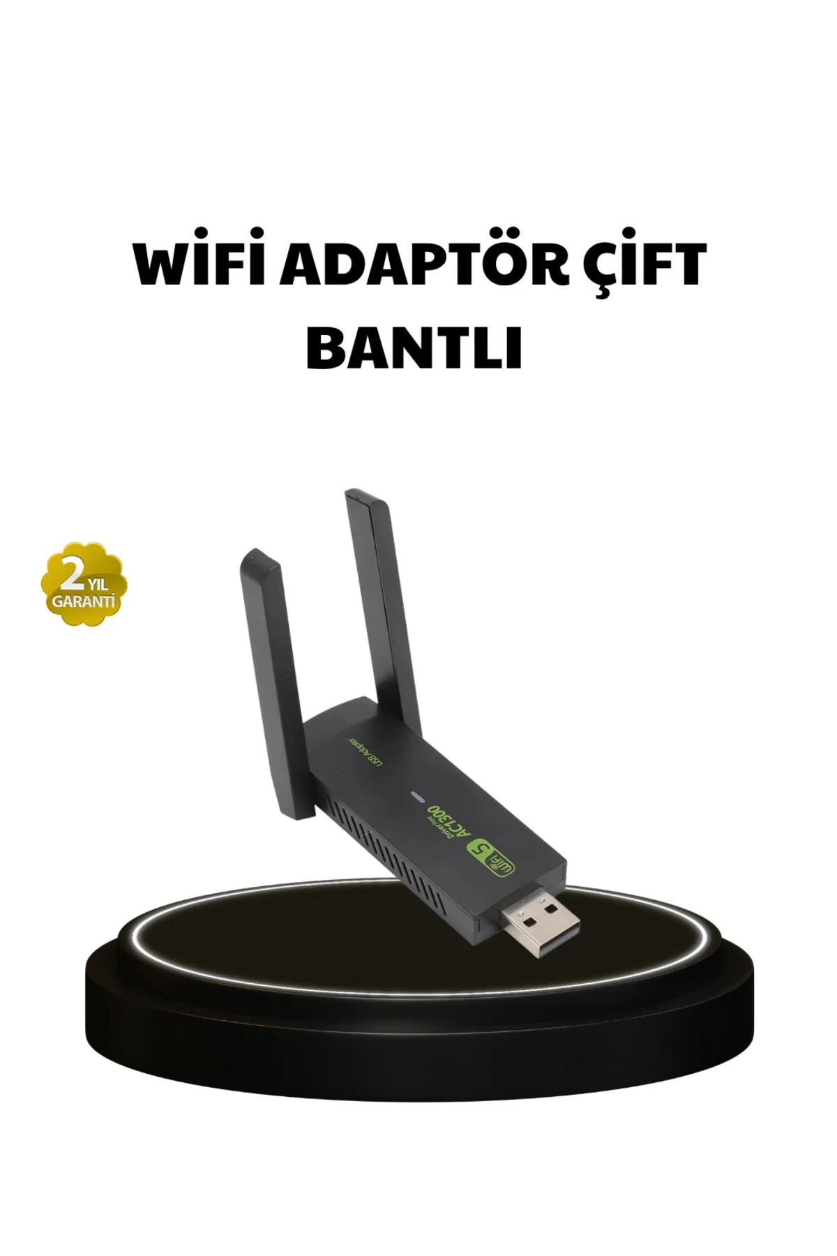 Dual Band USB WiFi Adaptör – 1200 Mbps Hız - ayr9159-7268