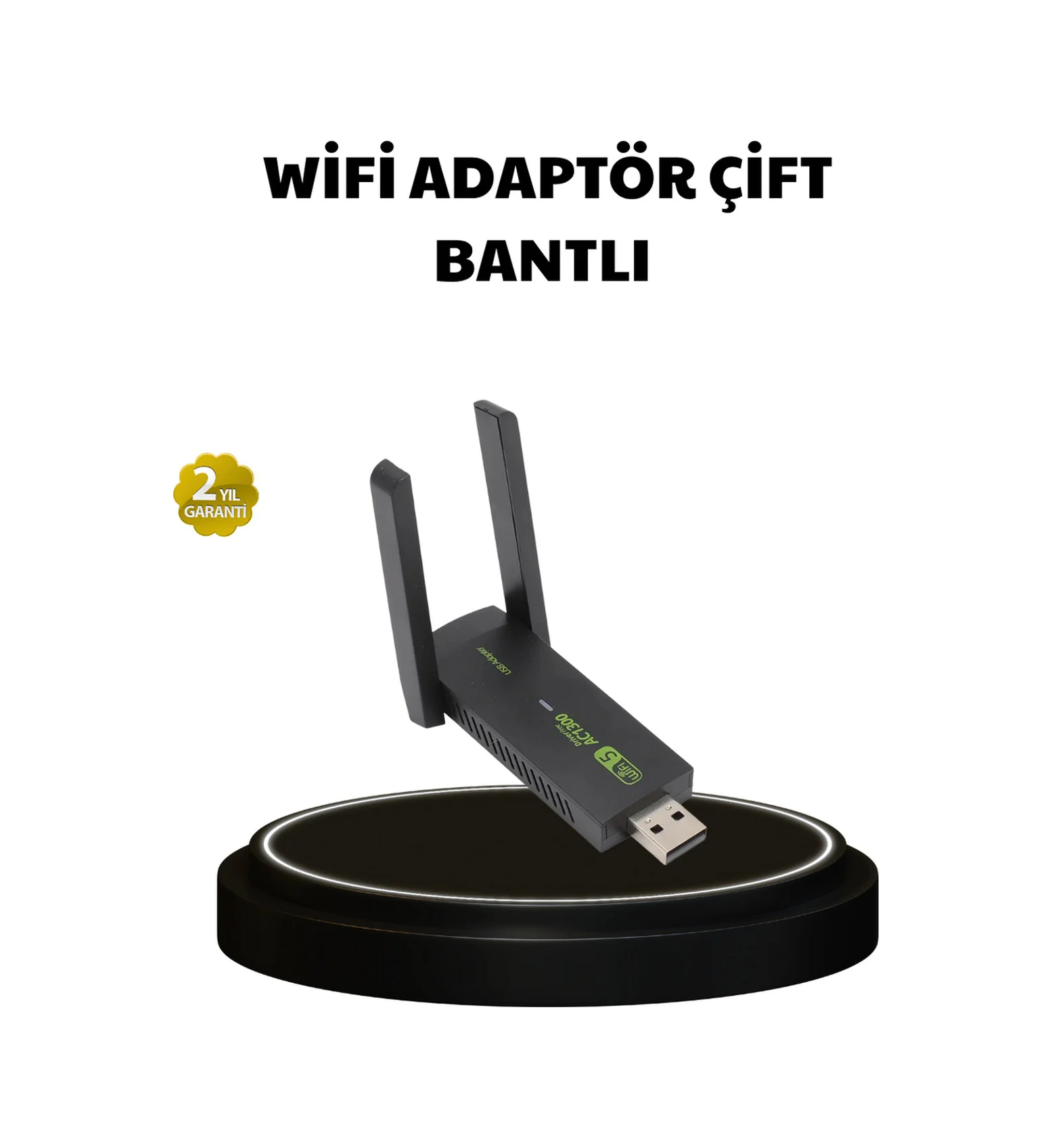 Dual Band Usb Wifi Adaptör 1200 Mbps Hız