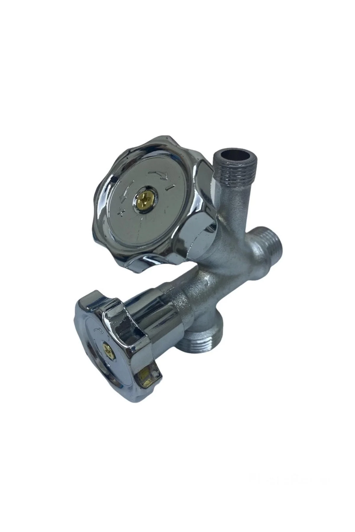 Dual Çiftli Çatallı Çamaşır Makinesi Ara Taharet Musluk Ara Muslu