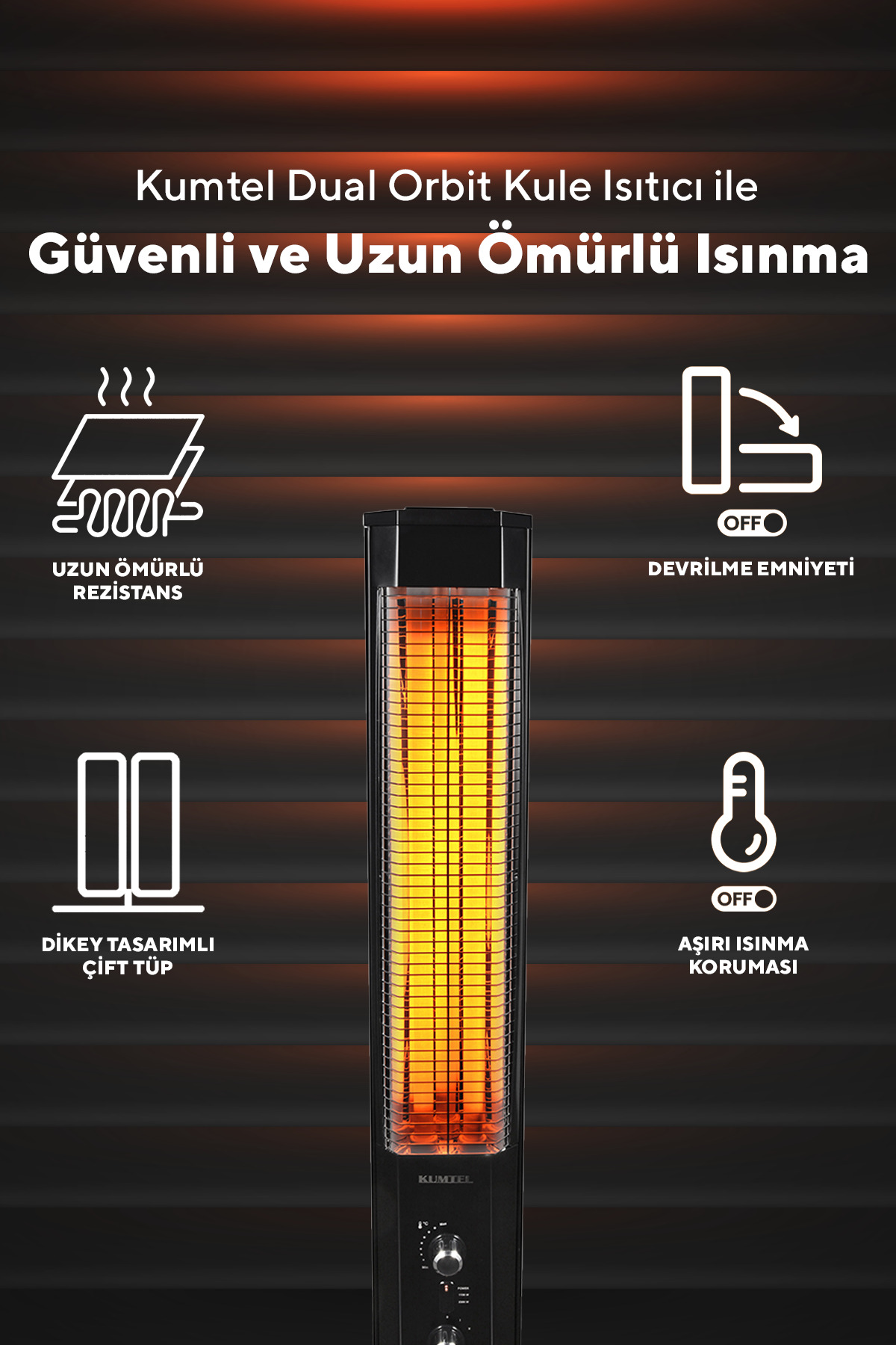 Dual Orbit Kule Isıtıcı MH-2300