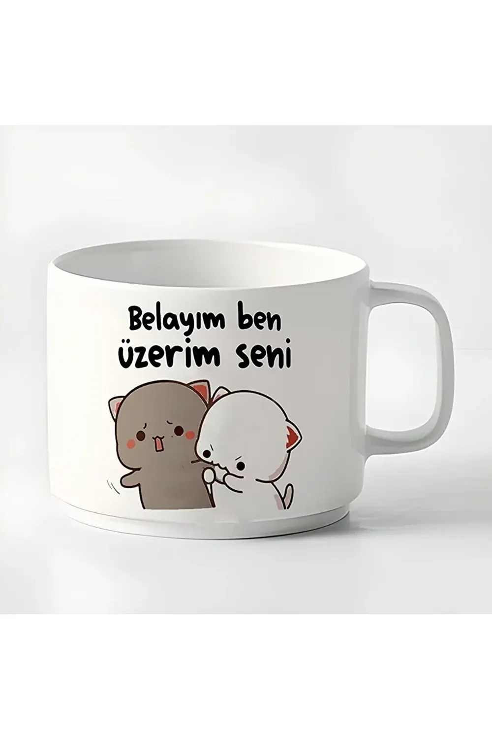 Duble Türk Kahvesi Fincanı & Espresso Belayım Ben Üzerim Seni Mot