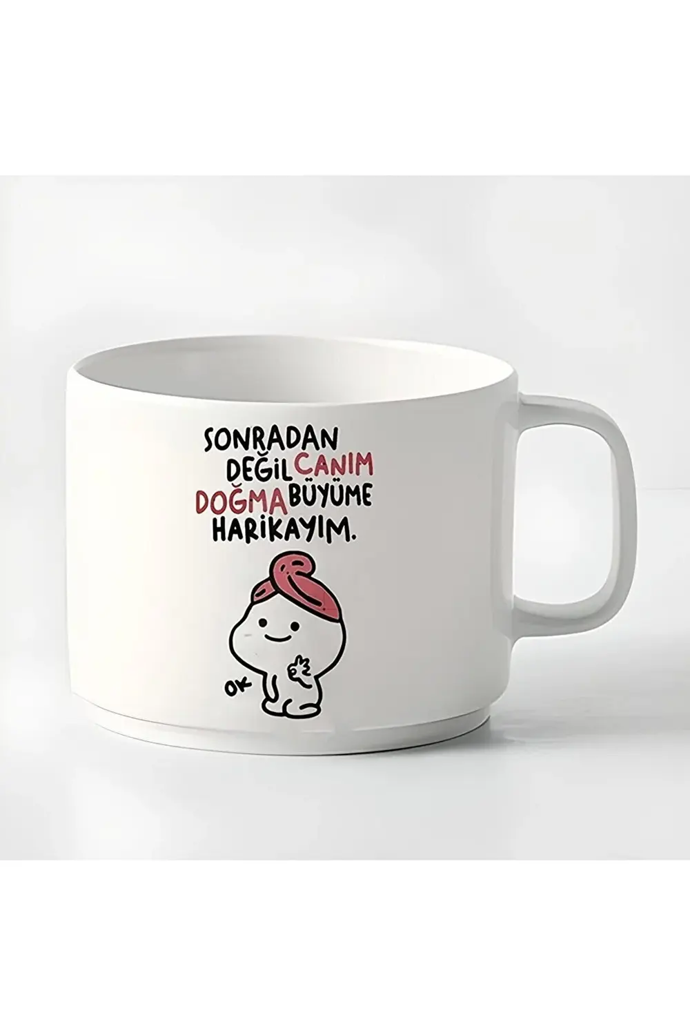 Duble Türk Kahvesi Fincanı & Espresso Harikayım Motto180 Ml