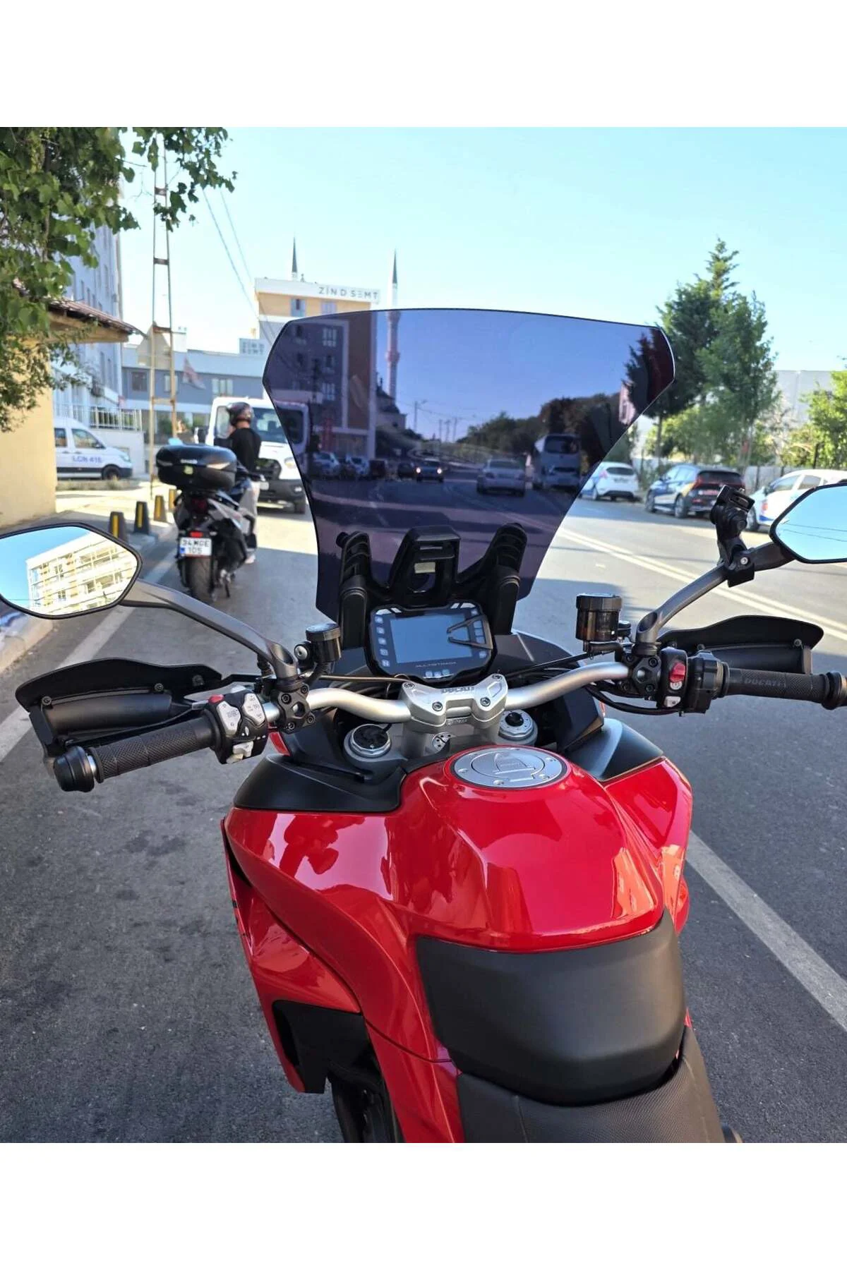 Ducati Multistrada V2 Ön Cam 2022-2026 Model 60cm Siyah Renkli 4m