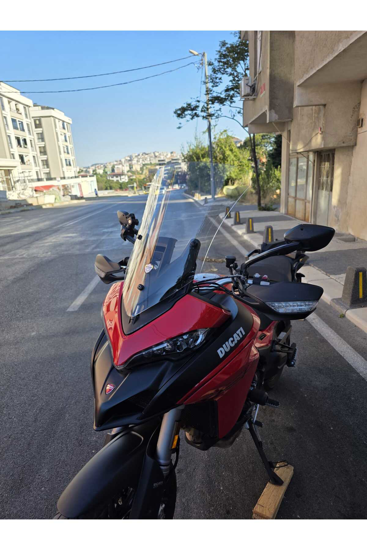 Motocam Ducati Multistrada V2 Siperlik Ön Cam 2022-2025 Model 60Cm Şeffaf