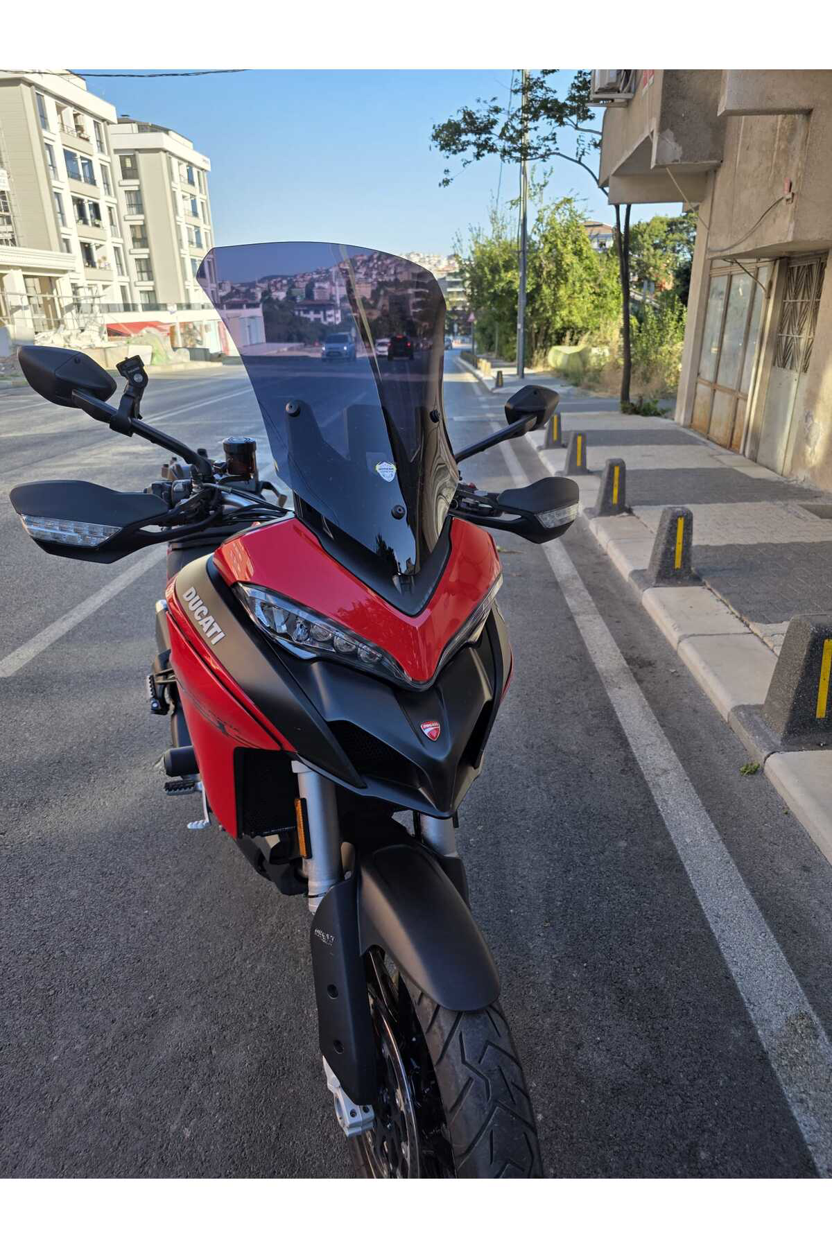 Motocam Ducati Multistrada V2 Siperlik Ön Cam 2022-2025 Model 60Cm Siyah