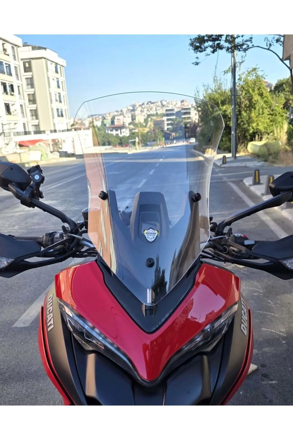 Ducati Multistrada V2 Ön Cam 2022-2026 Model 60cm Şeffaf Renkli 4