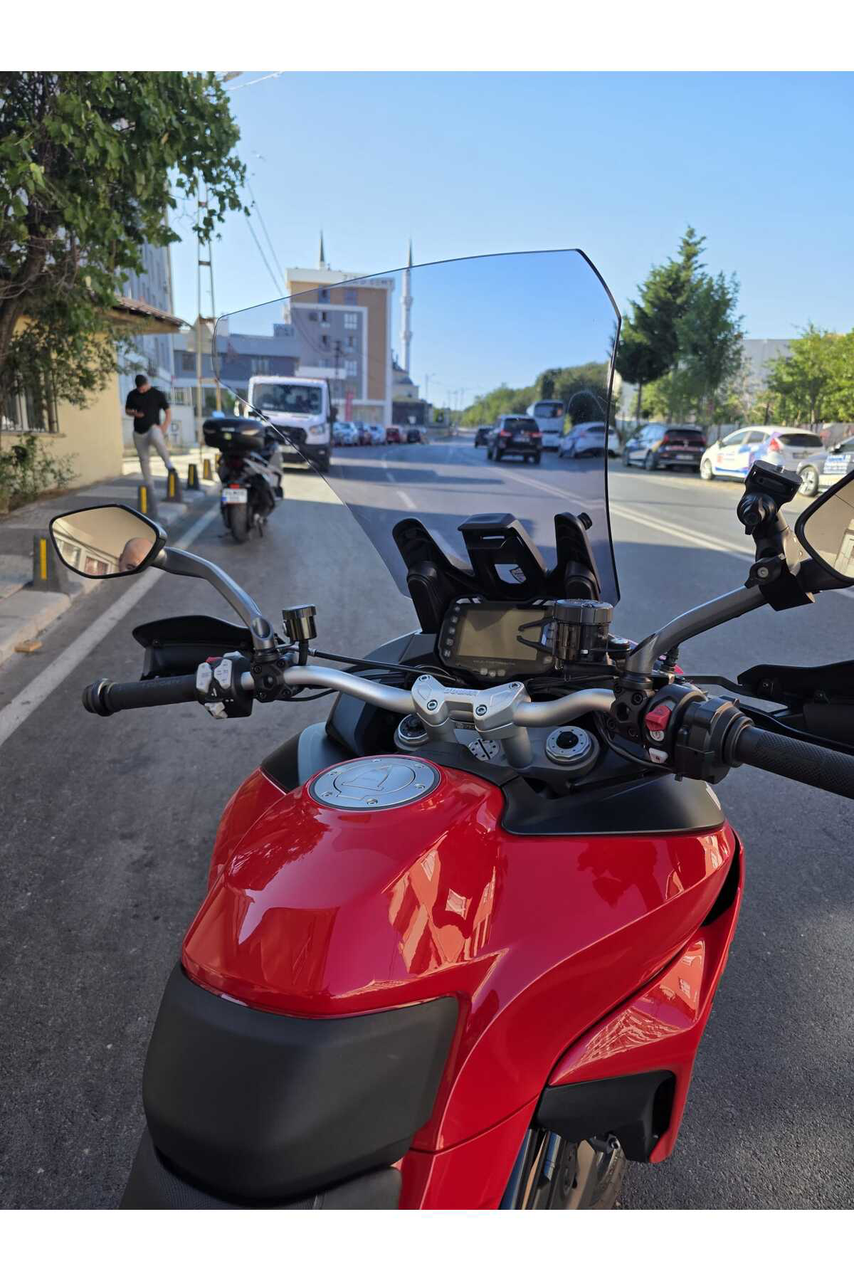 Motocam Ducati Multistrada V2 Siperlik Ön Cam 2022-2025 Model Uyumlu 60Cm